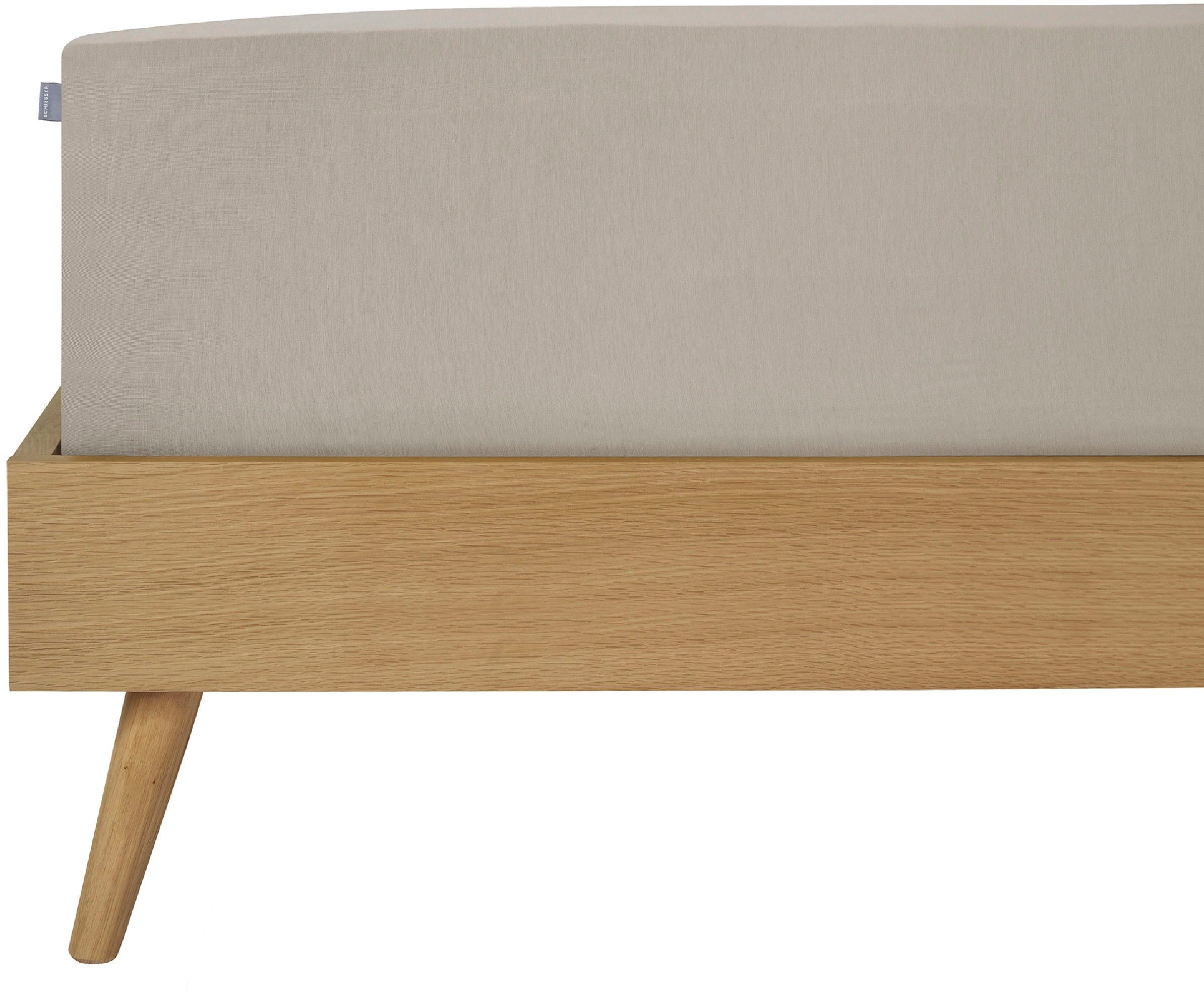 Schiesser Spannbettlaken Elli aus 97% Baumwolle und 3% Elasthan, 160 g/m², günstig online kaufen