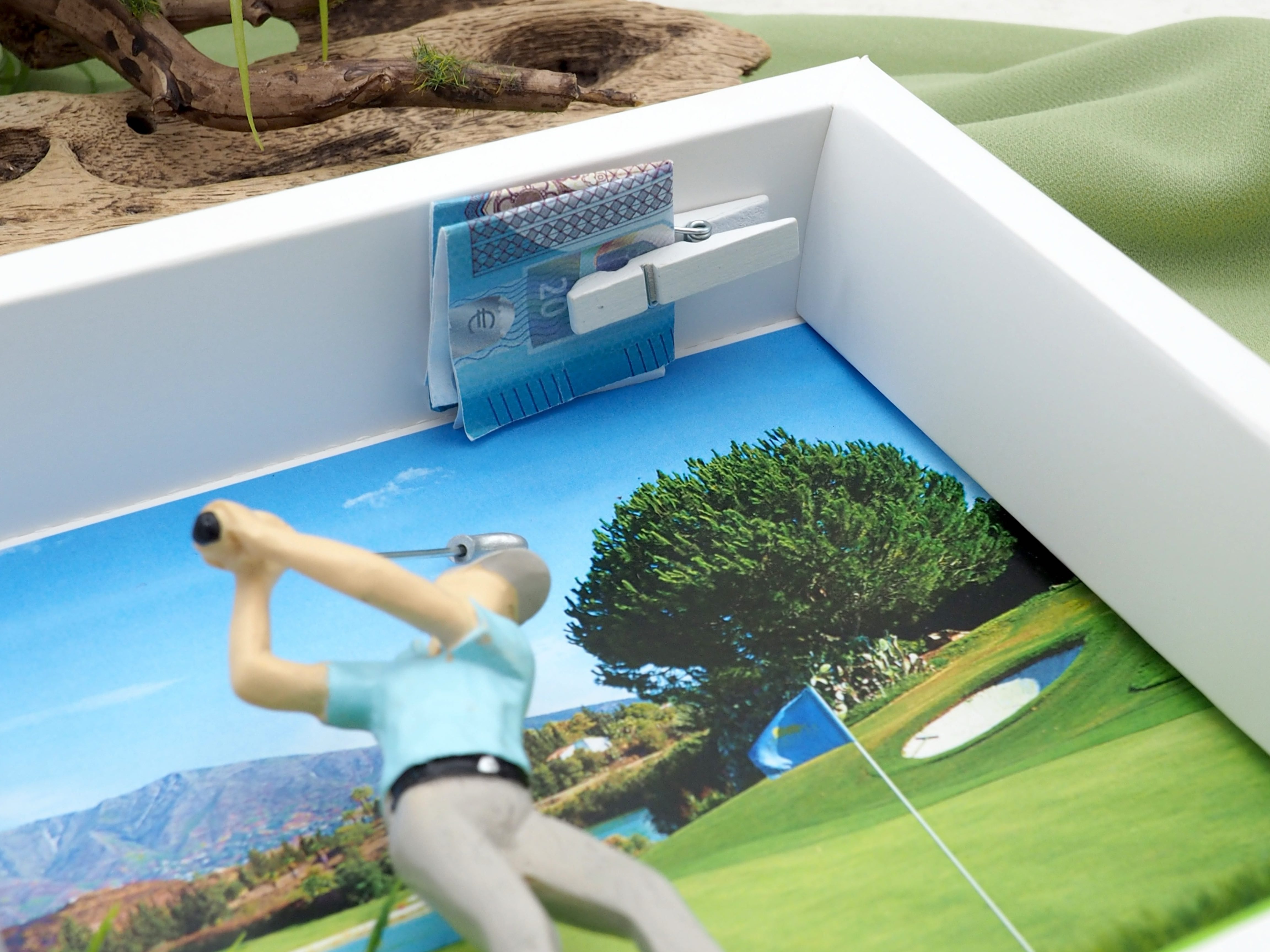 ZauberDeko Geschenkbox Geldgeschenk Golf Mann Golfzubehör Hobby Geburtstag Weihnachten – Bild 5 von 5