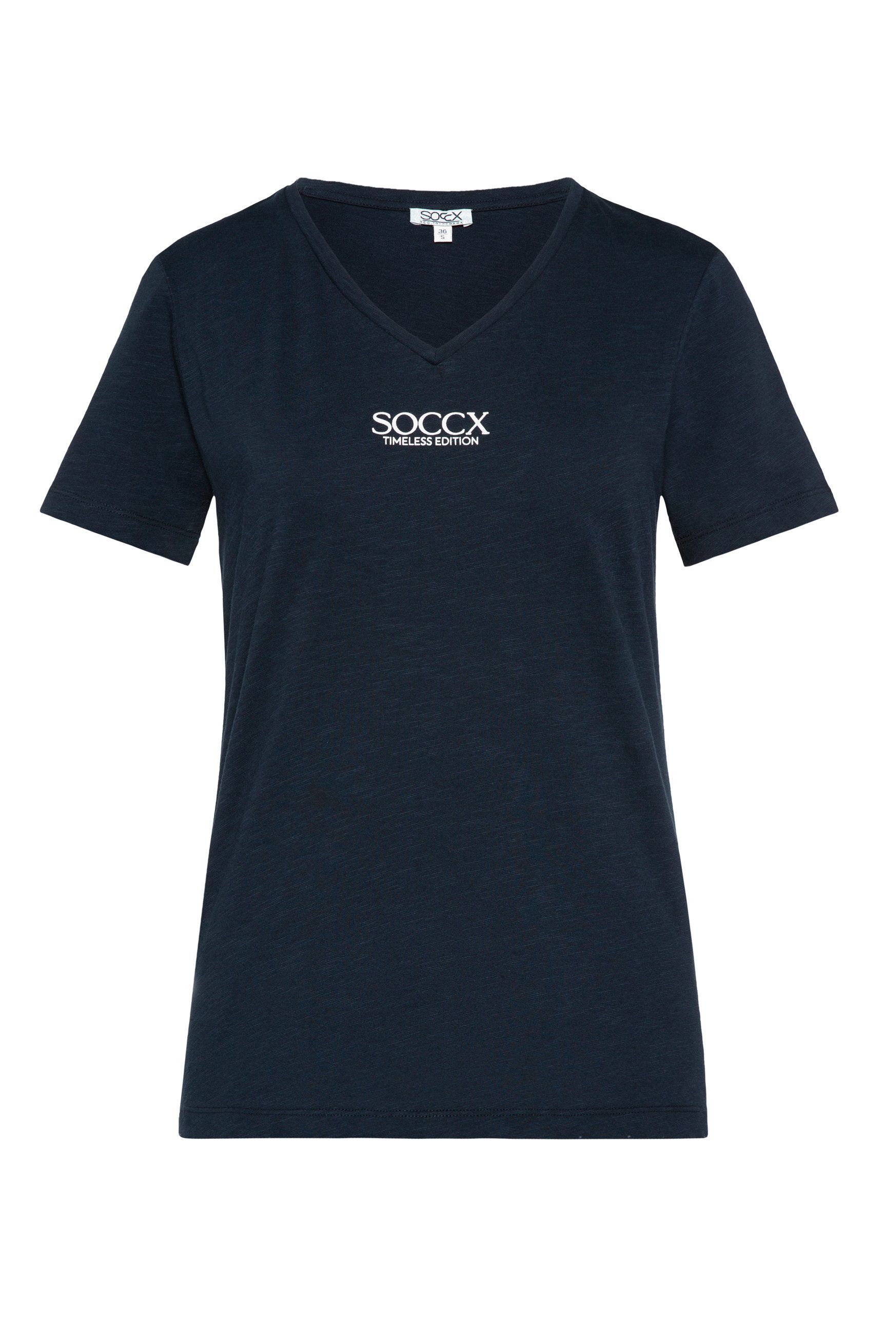 SOCCX V-Shirt aus Baumwolle