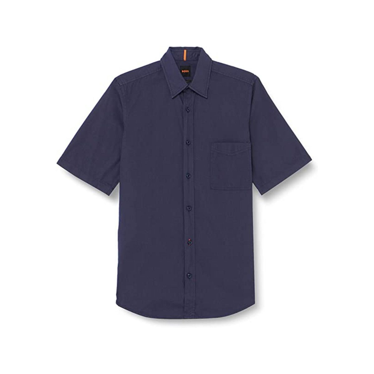 100% Zufriedenheit garantiert! HUGO T-Shirt regular marineblau fit (1-tlg)