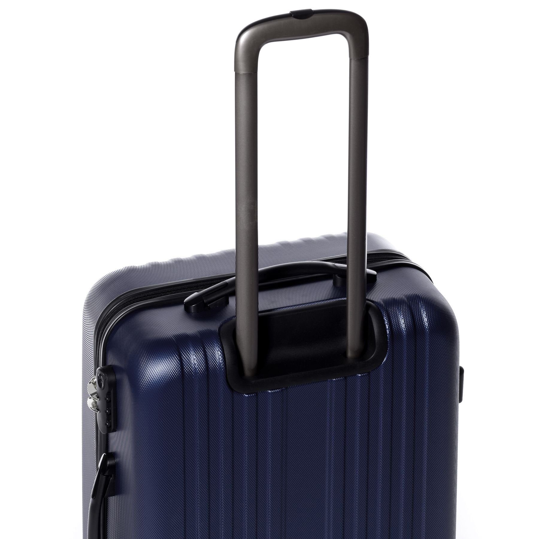 erweiterbar Koffer FERGÉ Toulouse, Trolley Set, 3er Rollen, Hartschale Premium teilig 4 Reisekoffer Rollkoffer Kofferset 3 dunkelblau