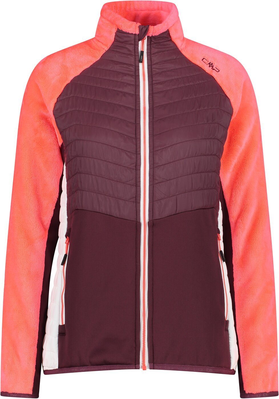 Funktionsjacke WOMAN JACKET HYBRID BURGUNDY