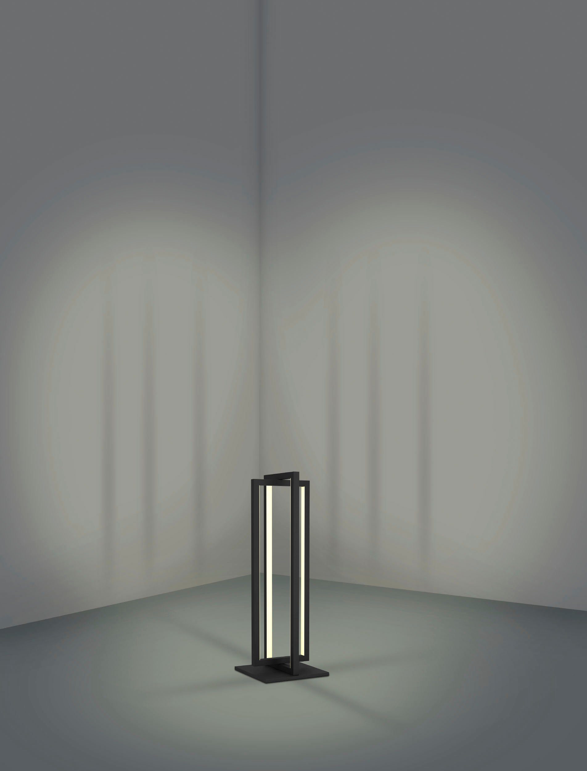 SIBERIA, Stahl kaltweiß Tischleuchte - warmweiß EGLO in schwarz warmweiß - - 15,5W fest LED integriert, kaltweiß, - aus Tischleuchte
