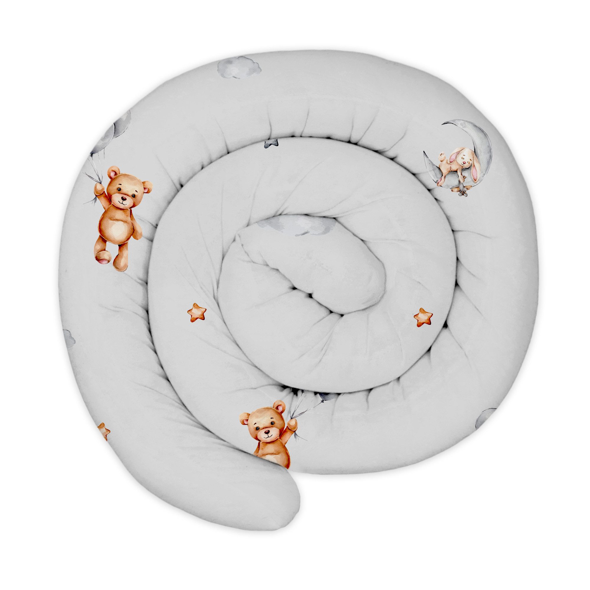 Totsy Baby Nestchenschlange XXL Bettschlange Bettkissen Stillkissen Bettrolle