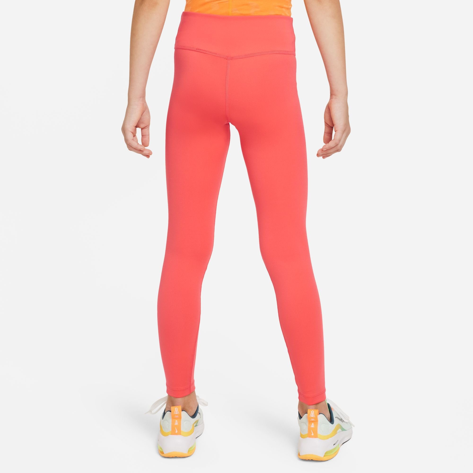 Nike Trainingstights ONE BIG KIDS' LEGGINGS EMBER GLOW/WHITE (GIRLS) DRI-FIT