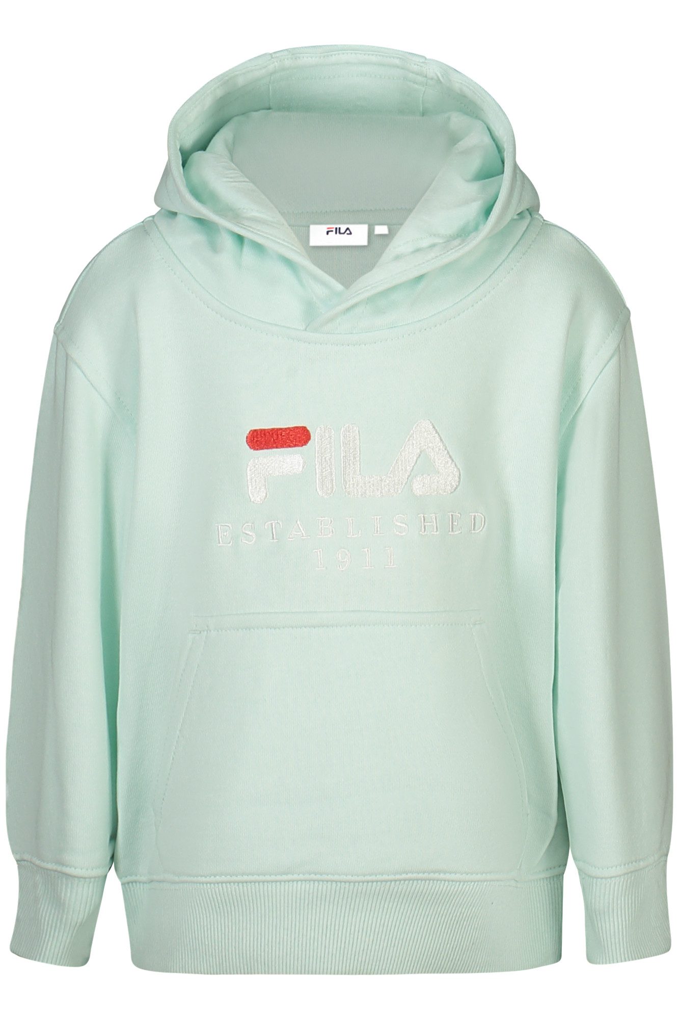 Fila Sweatshirt Kinder Kapuzen-Sweatshirt Grün aus Bio-Baumwolle