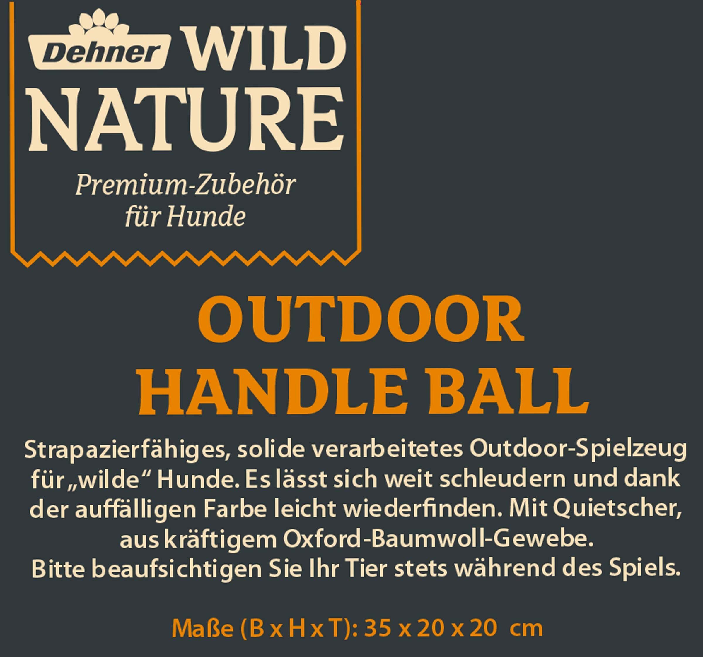 Dehner Tier-Beschäftigungsspielzeug Wild Nature Hundespielzeug inkl. Quietscher, Oxford-Baumwolle