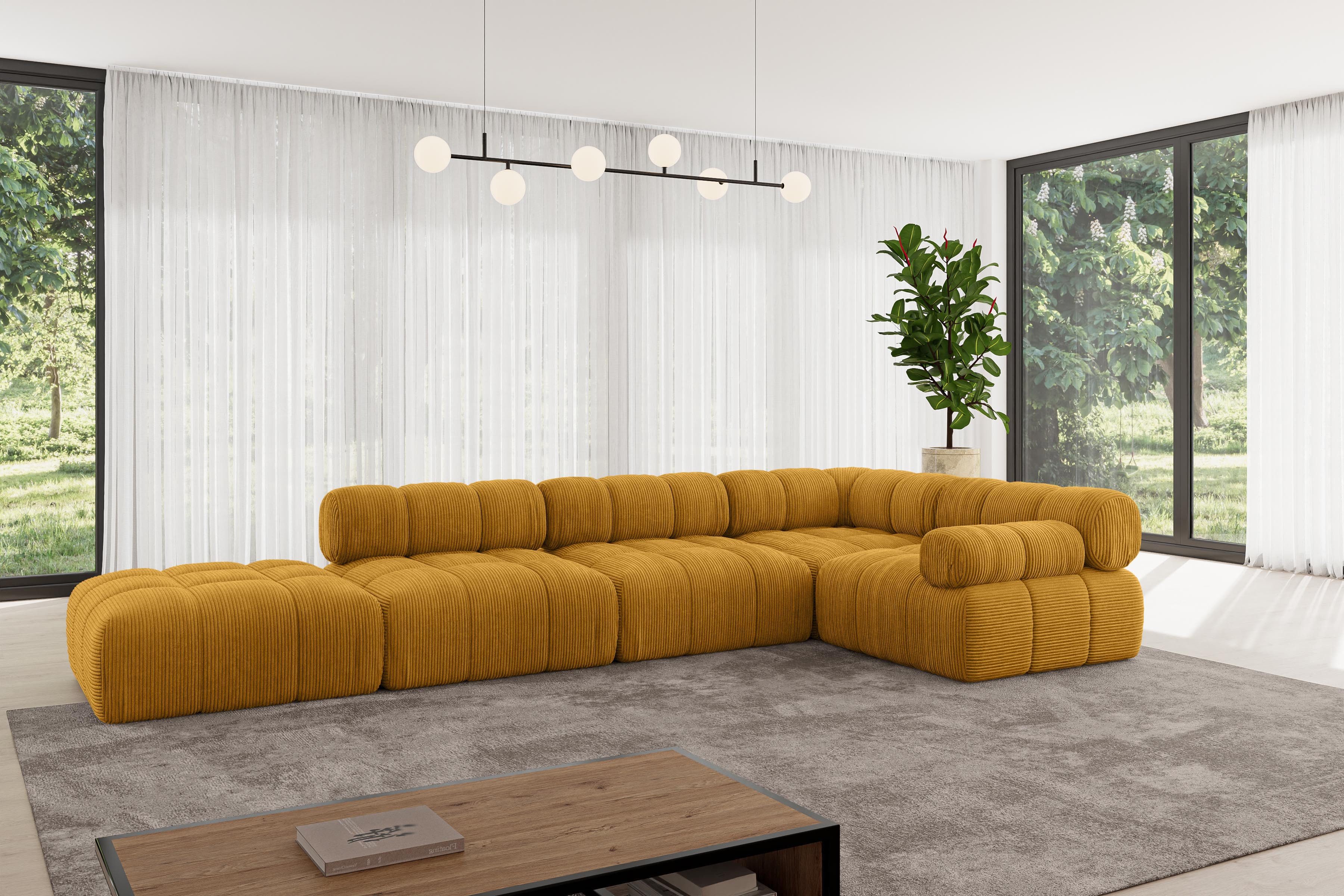 ALTDECOR Ecksofa Felto-L2, Sofa Praktische Bequeme Funktionsecke Couch L-Form Eckcouch, Corner Sofa U-Form Vielseitige Sofa Wohnlandschaft Wohnzimmer