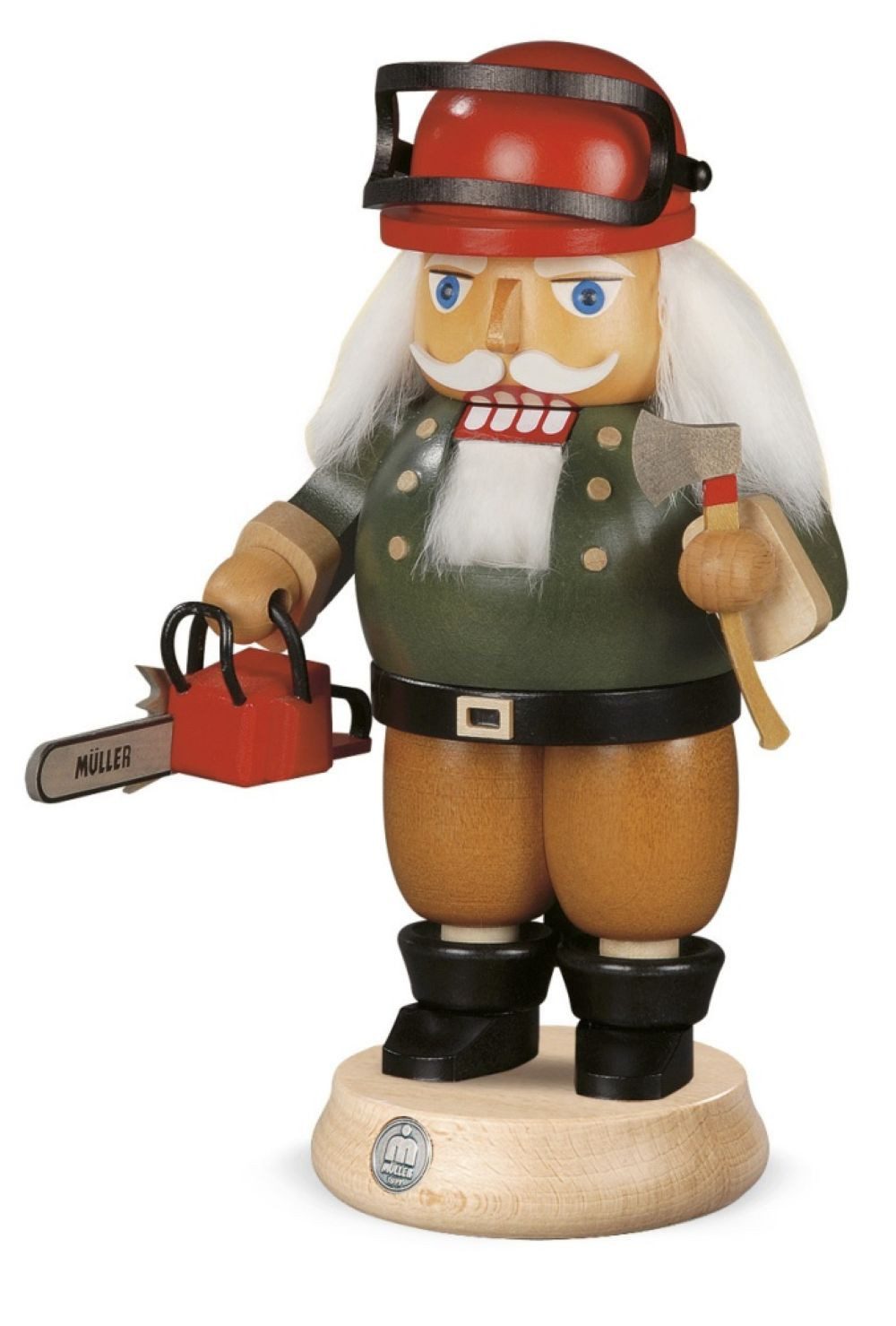 Müller Kleinkunst GmbH Seiffen Nussknacker Müller Nussknacker Waldarbeiter, aus dem Erzgebirge