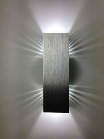 SpiceLED LED Wandleuchte ShineLED, Weiß (4200 K), LED fest integriert, Weiß, 14 Watt, Lichtfarbe weiß, indirekte Beleuchtung mit Schatteneffekt, Up & Down Licht, mit Schalter