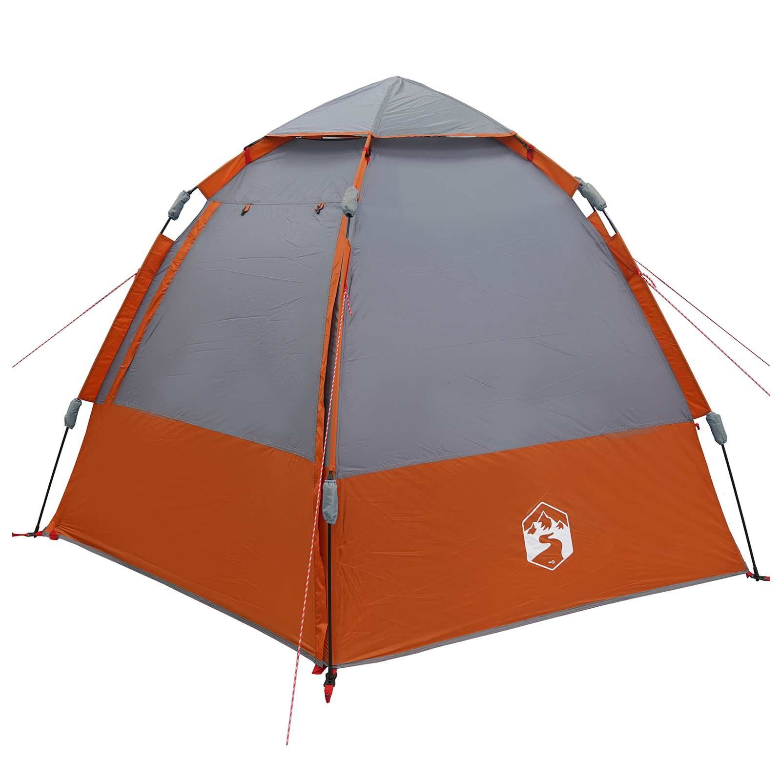 Gruppenzelt Schnellmontagezelt mit Regenhaube für 4 Personen 185T Polyester