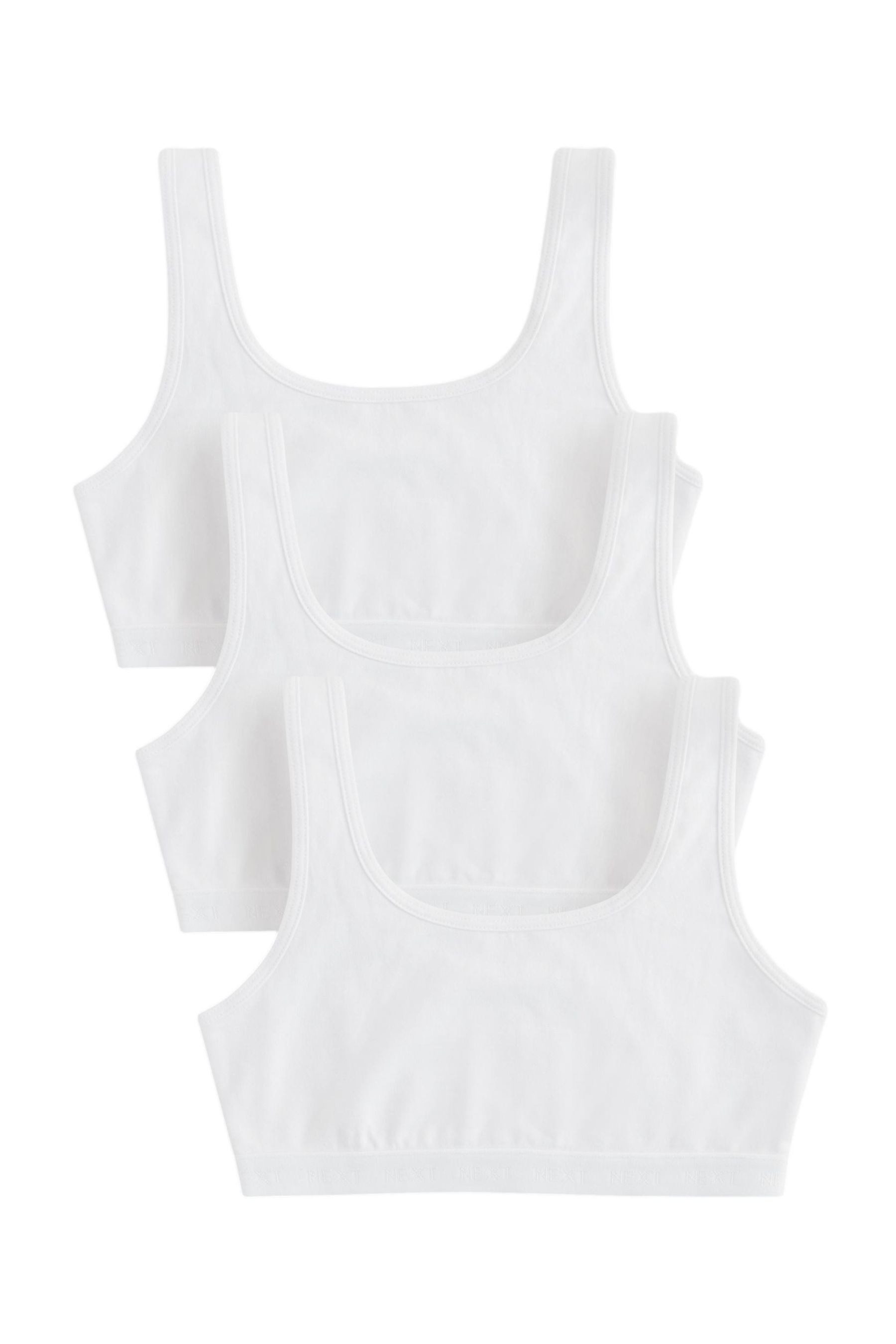 Next Crop-Top Kurz-Top mit U-Boot-Ausschnitt (3-tlg)