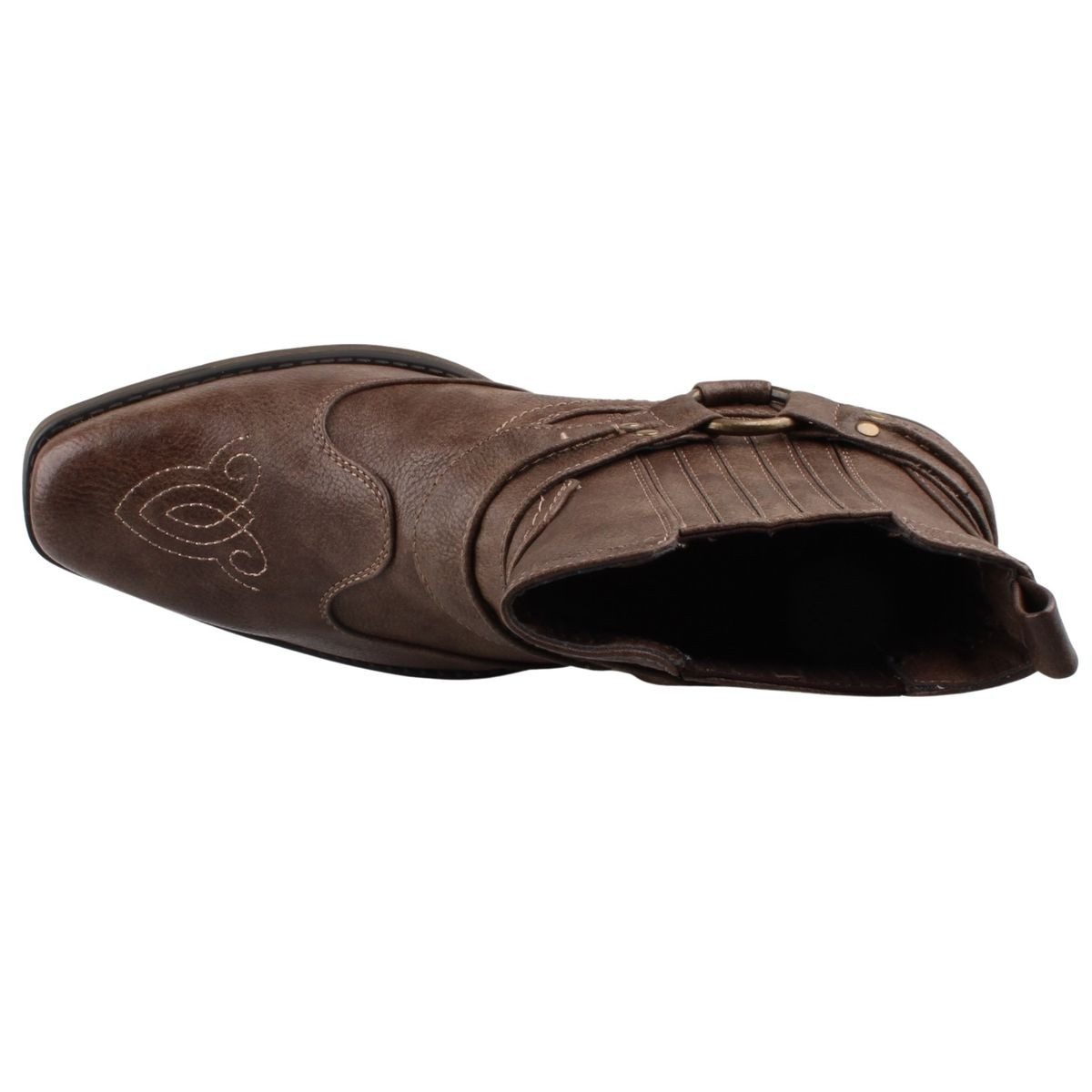Mustang Shoes 4116501/3 Stiefelette Western-Boots mit dekorativem Stiefelband