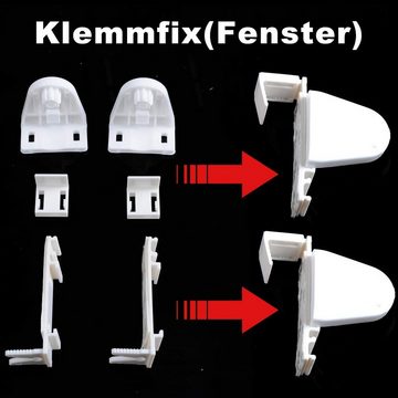 Doppelrollo, Woltu, Lichtschutz, klemmfix, lichtdurchlässig & verdunkelnd