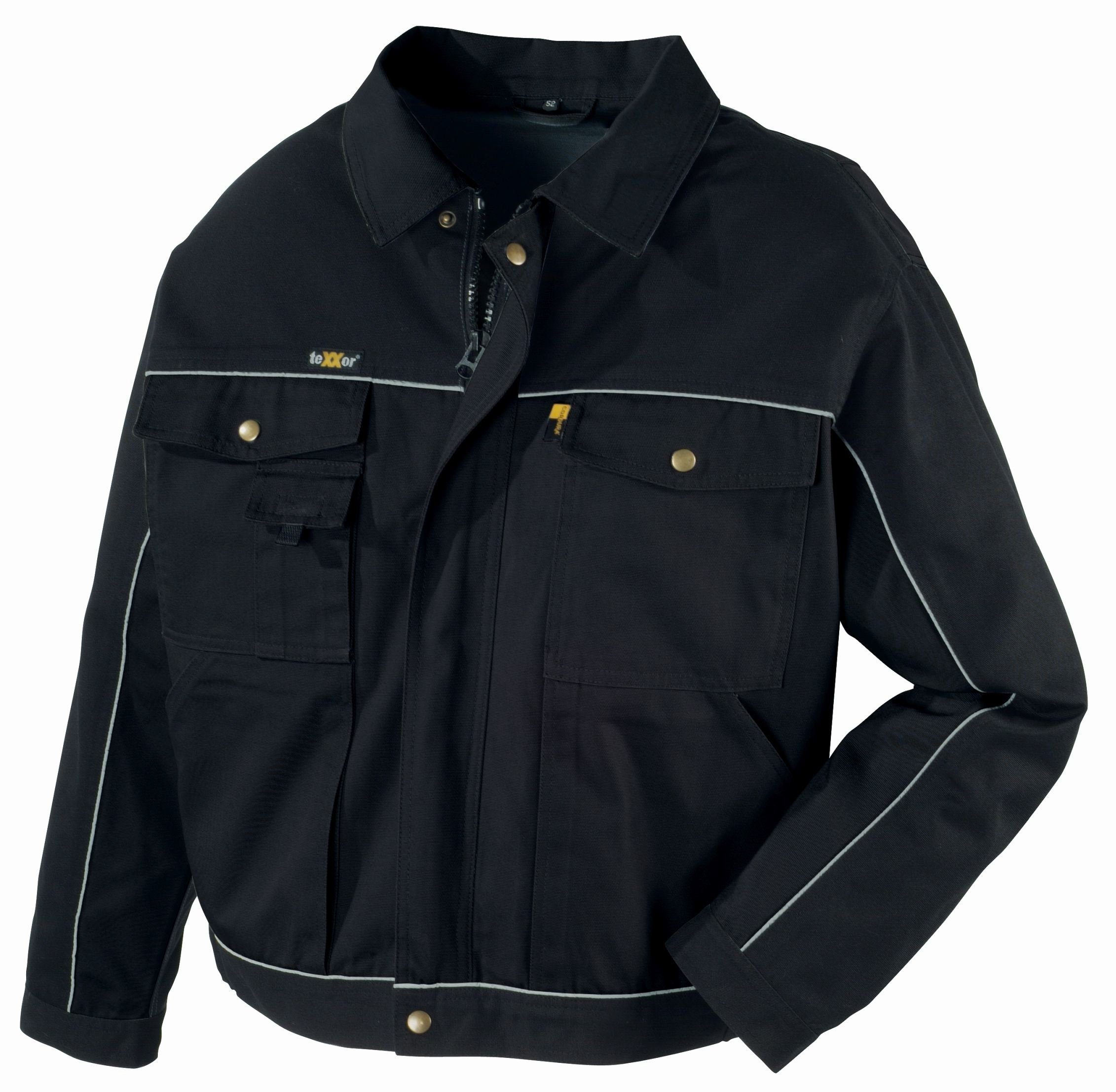 TRIZERATOP Arbeitsjacke Canvas (320 g/m) Bundjacke schwarz/schwarz Gr. XL