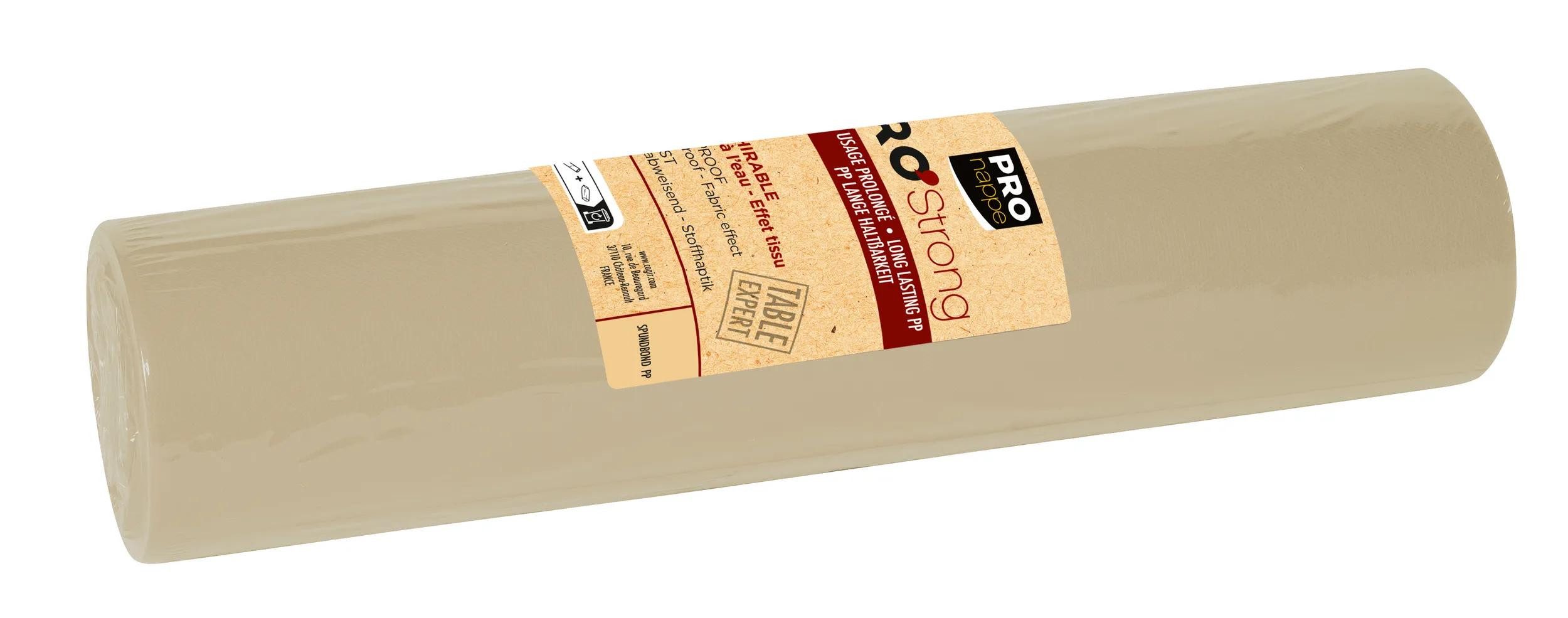 PROnappe Tischband 4x Узкие скатерти auf Rolle, Spunbond, 27x0,40m Schnurbraun R732742I, Tête-à-tête spunbond