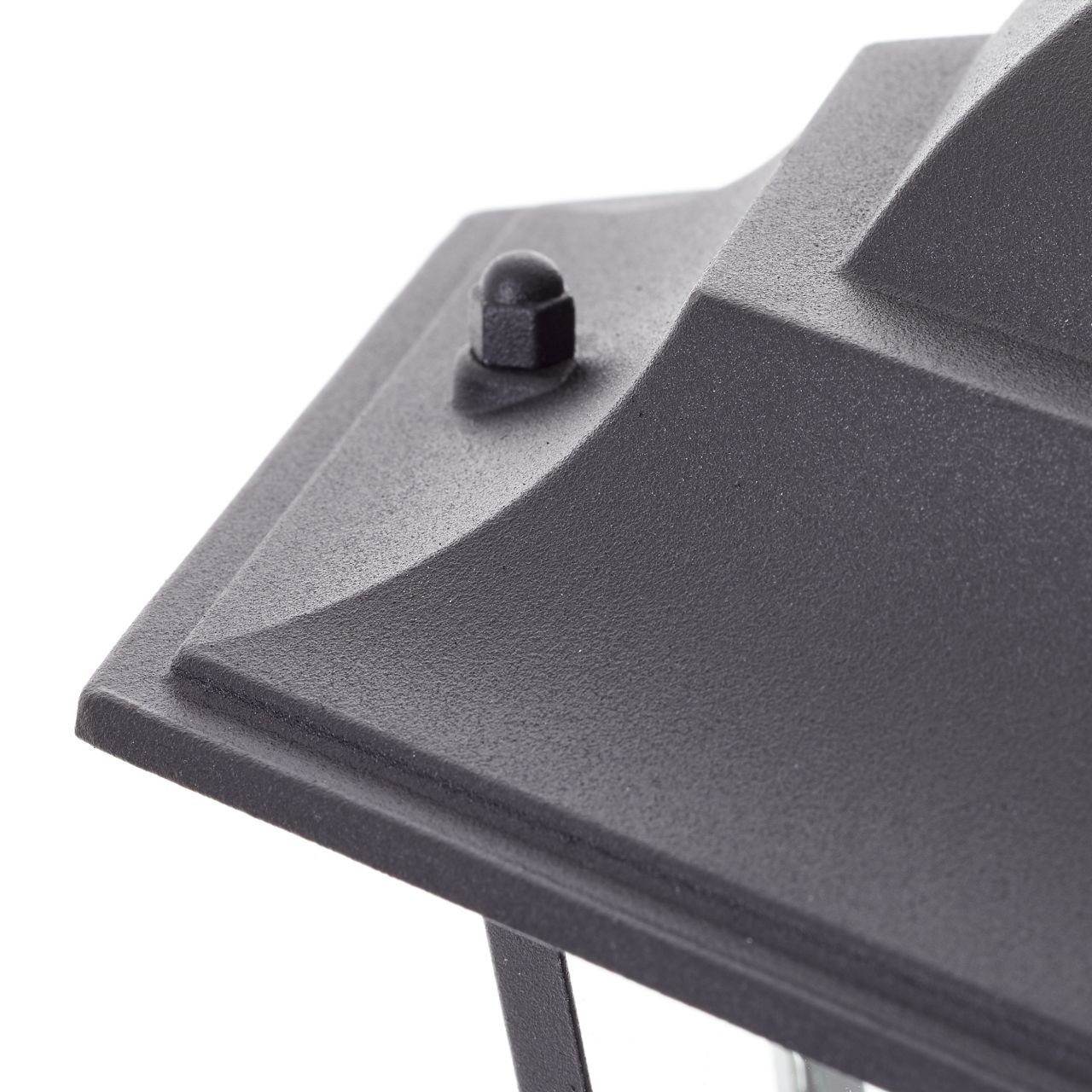 Brilliant Pollerleuchte Carleen, ohne Leuchtmittel, 100 cm Höhe, E27, Metall/Glas, Wegelampe, schwarz