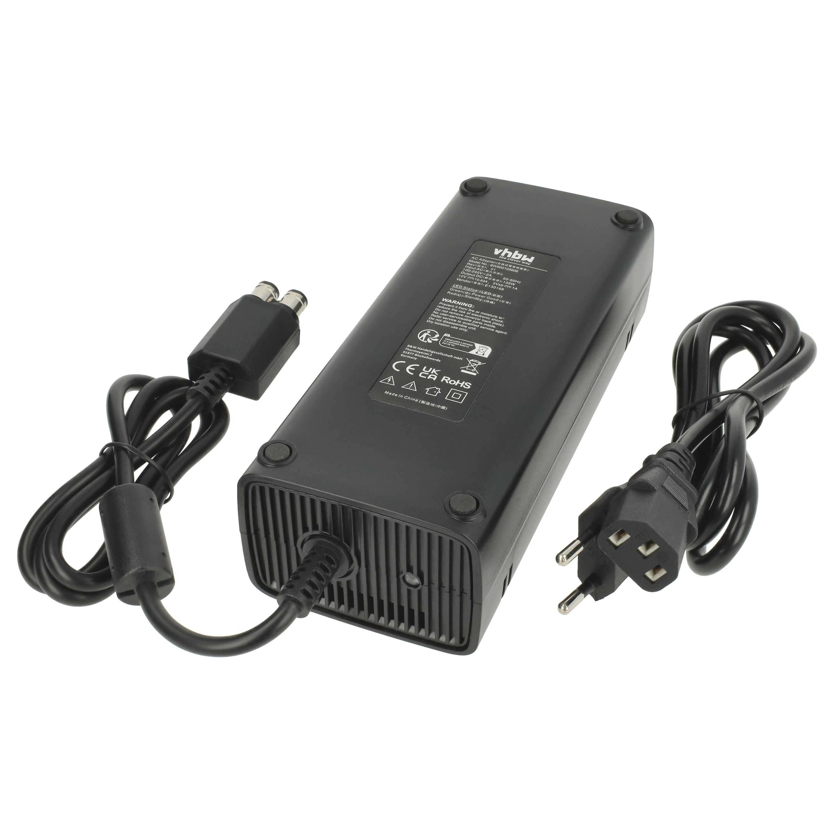 vhbw Netzteil passend für Microsoft Xbox 360 Slim Spielekonsole Netzteil