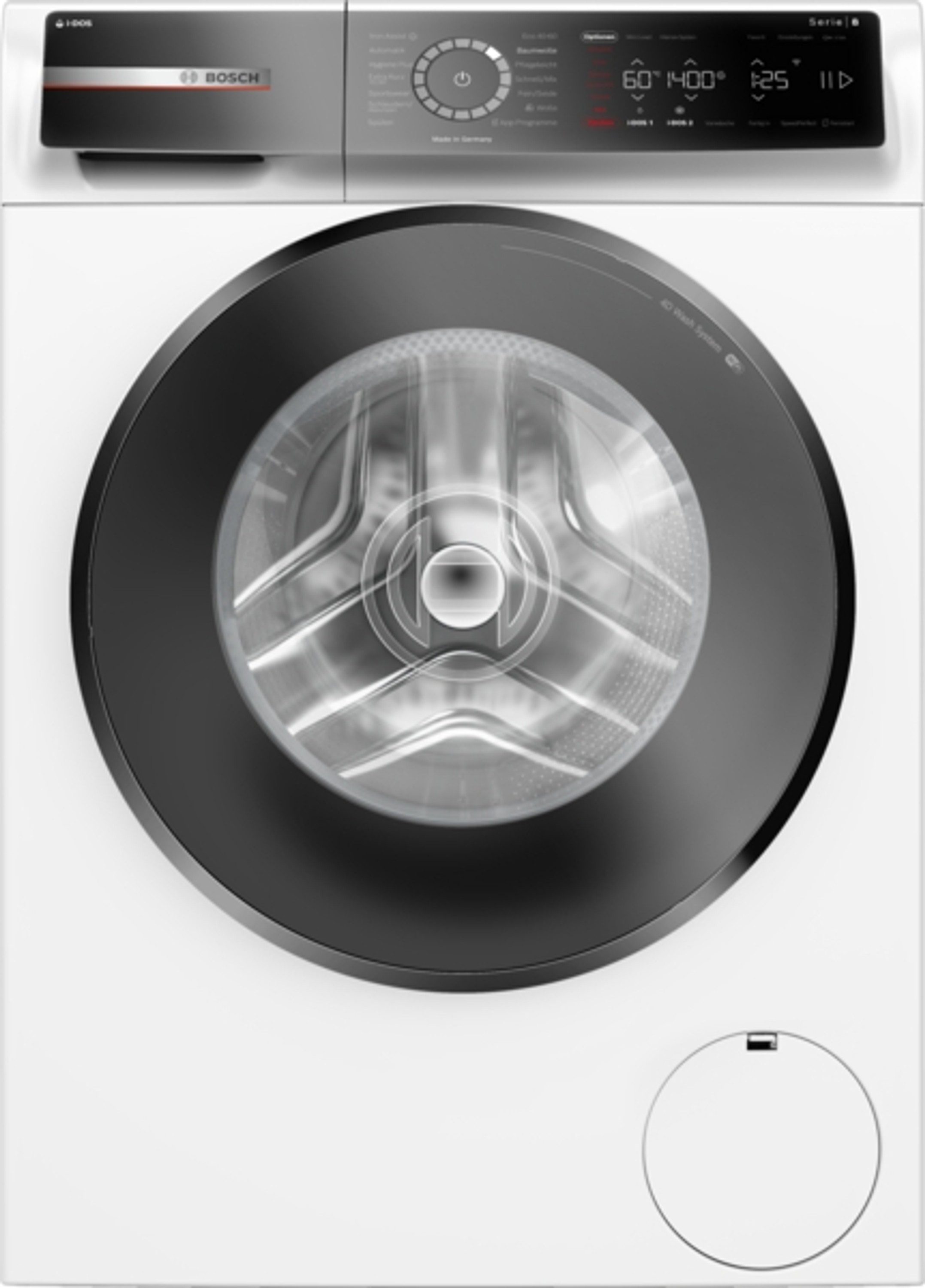 BOSCH Waschmaschine Serie 8 WGB244A40, 9 kg, 1400 U/min, Eco Silence Drive, AquaStop, Nachlegefunktion