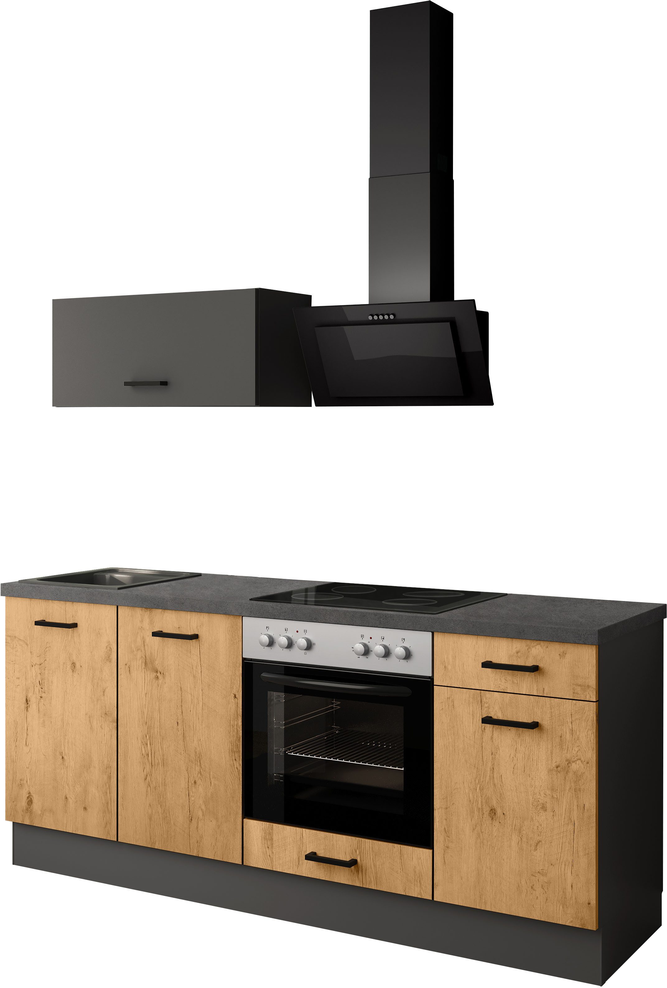 IMPULS KÜCHEN Küchenzeile "Lissabon", Ausrichtung wählbar, Schubkästen mit günstig online kaufen