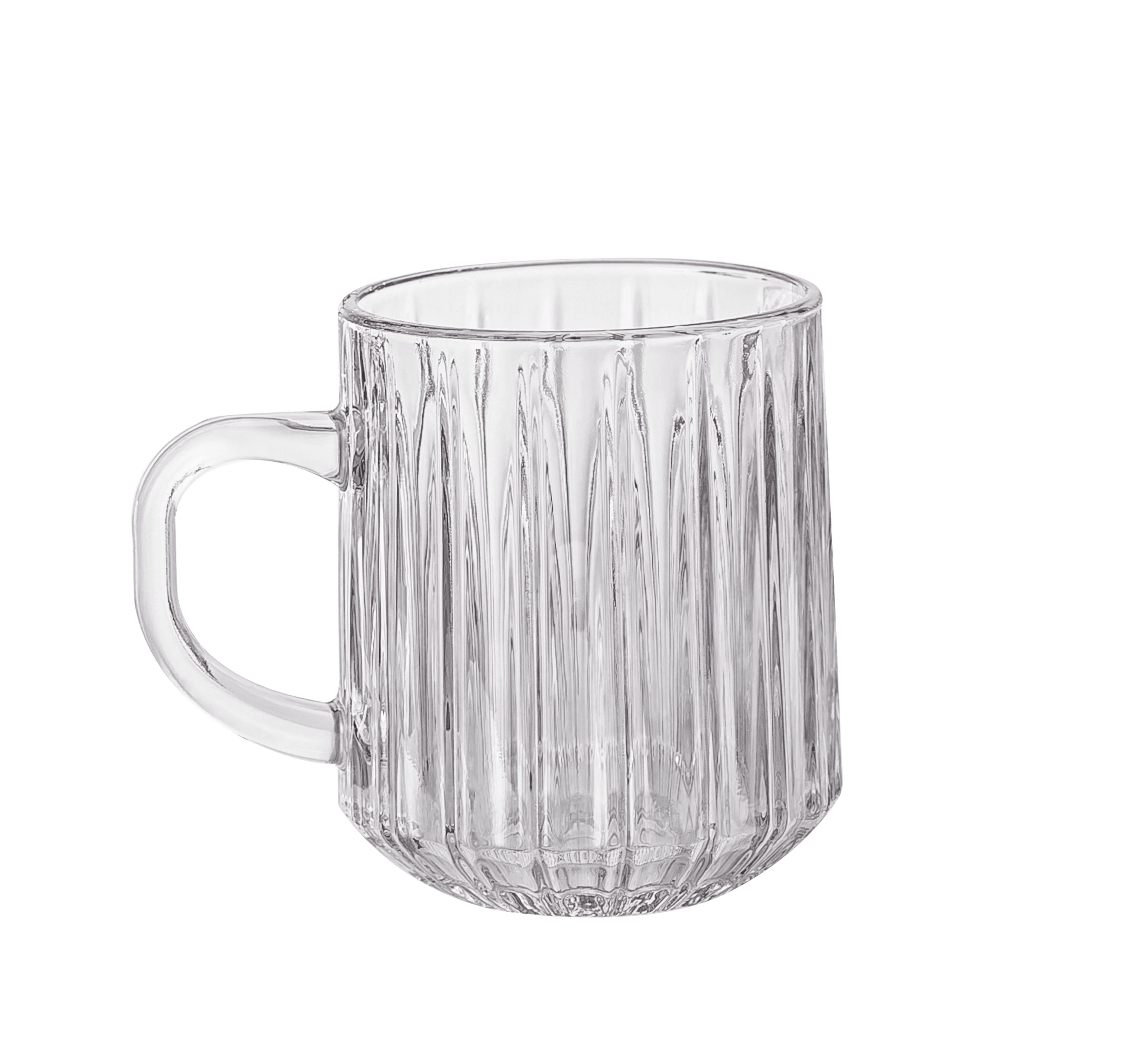 Gläser-Set 6 Tlg. Gläser Set Kaffeeglas Teegläser Henkel 300 ml