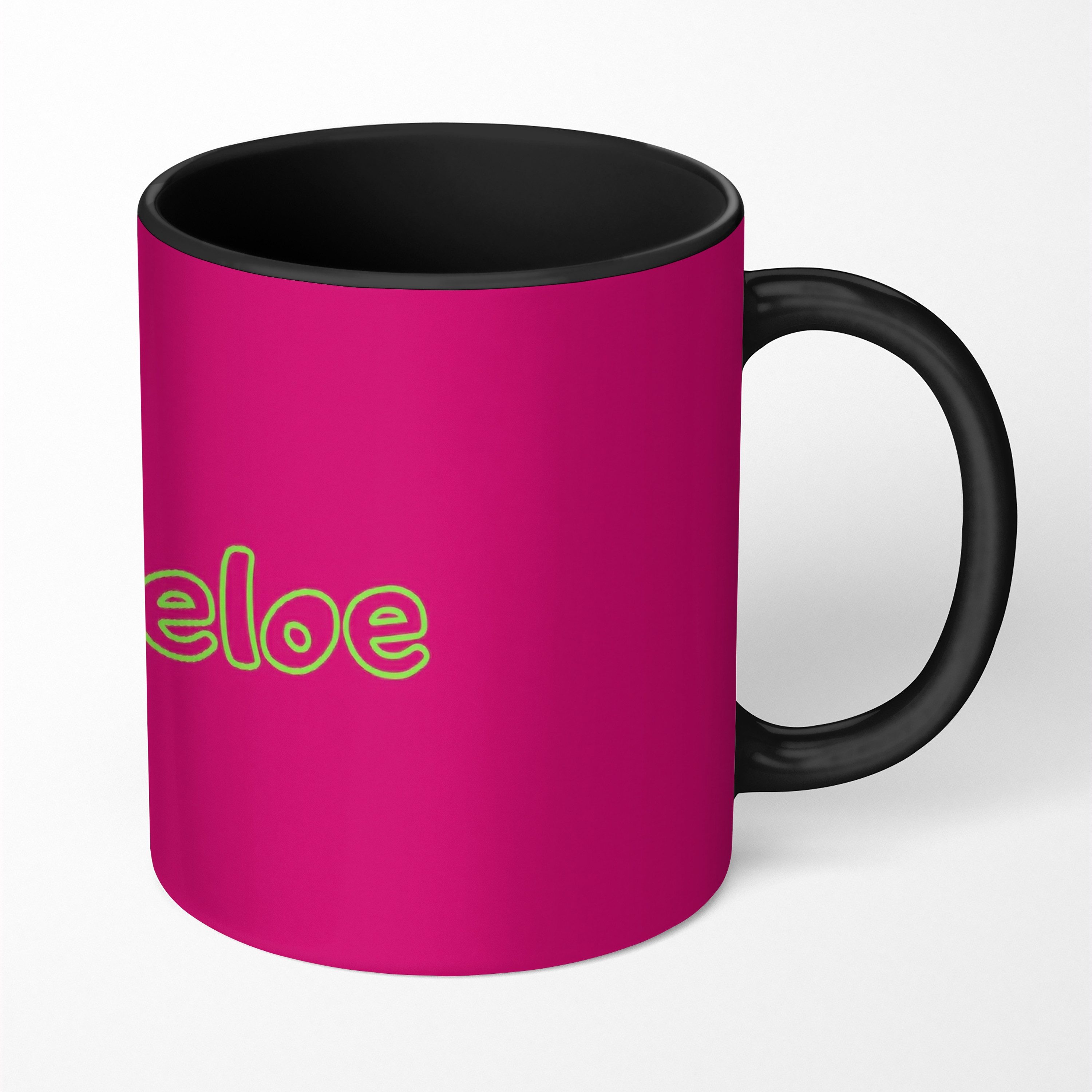 MuchoWow Tasse Zehentrenner - Grün - Rosa, 1-tlg., Keramik, Farbwechsel, Kaffee Tassen, Teetasse, Zaubertasse, Geschenk