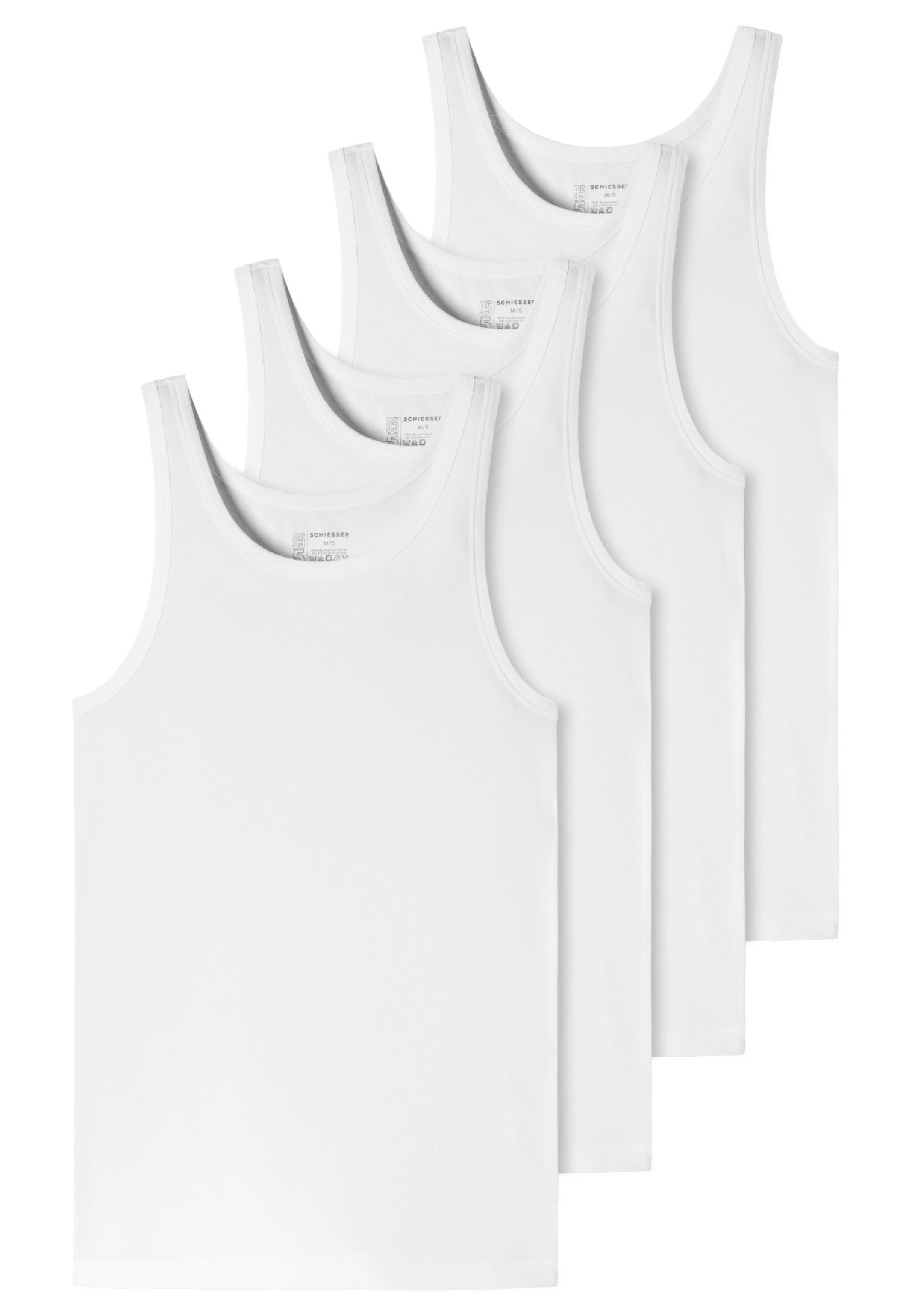 Schiesser Unterhemd 4er-Pack - 95/5 - günstig online kaufen