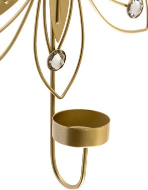 Myflair Möbel & Accessoires Wandkerzenhalter Ballala, gold (1 St), modern, Landhaus, Shabby Chic, goldfarben