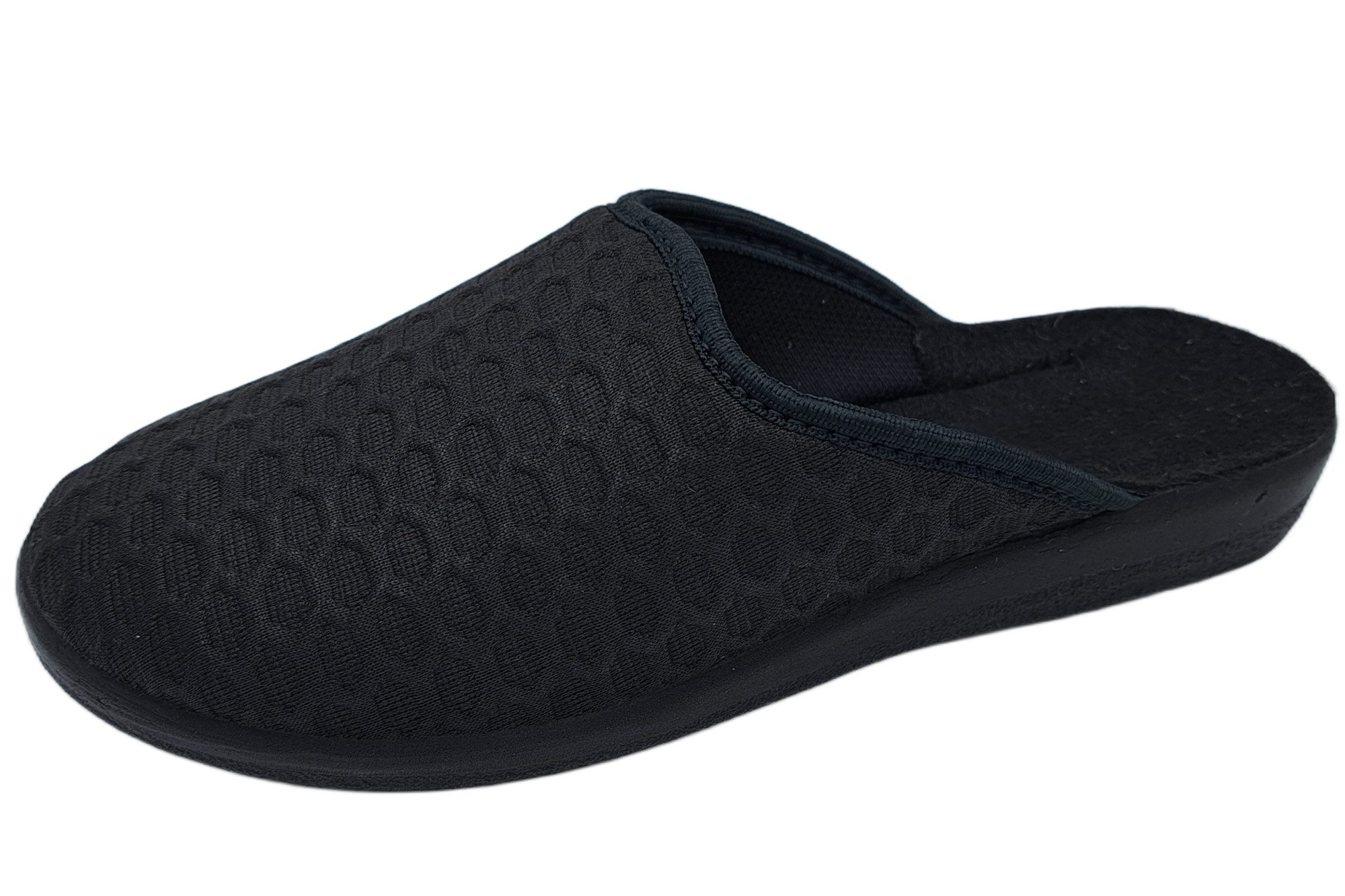 PADERO Damen Pantolette Hausschuh für breite Füße