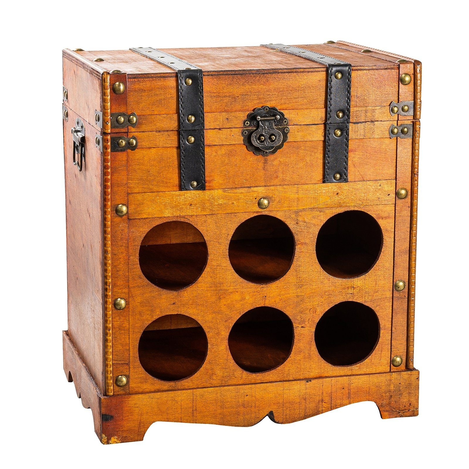 HTI-Living Weinregal Weinregal Truhe für 6 Flaschen Alistair, Stück 1-tlg., günstig online kaufen