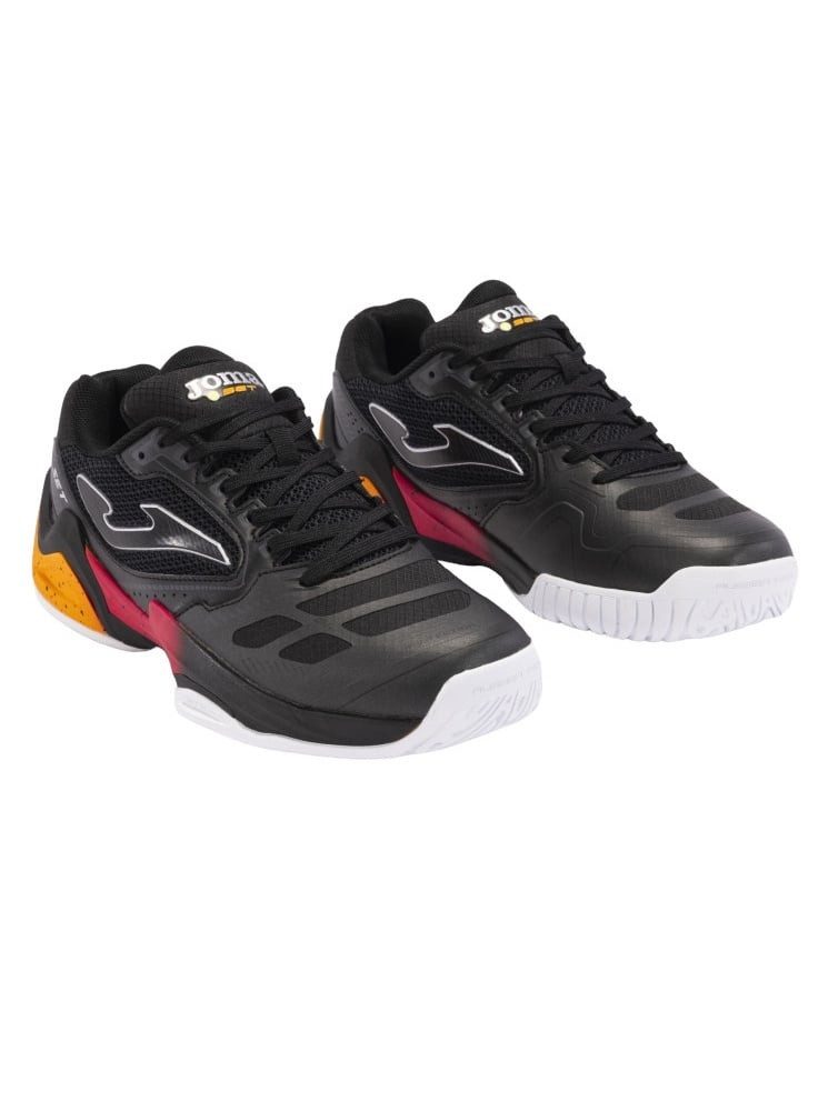 Joma Set 2401 Allcourt/Stabilität schwarz/rot/orange Herren Tennisschuh