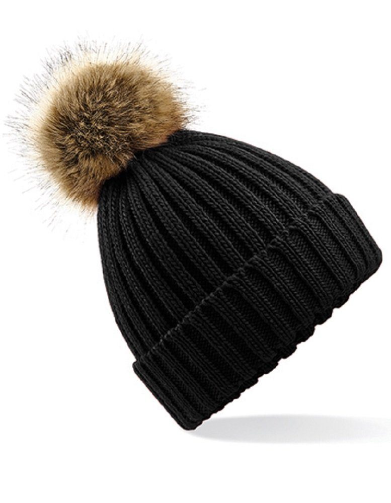 Beechfield® Bommelmütze Damen Wintermütze Mütze Strickmütze günstig online kaufen