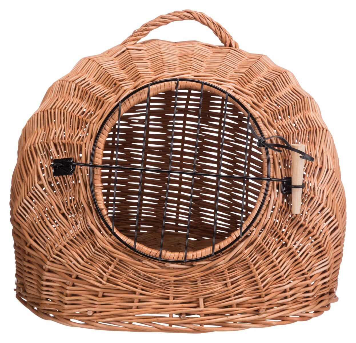 TRIXIE Tierhöhle Korbhöhle mit Gitter - braun - 50 × 46 × 36 cm