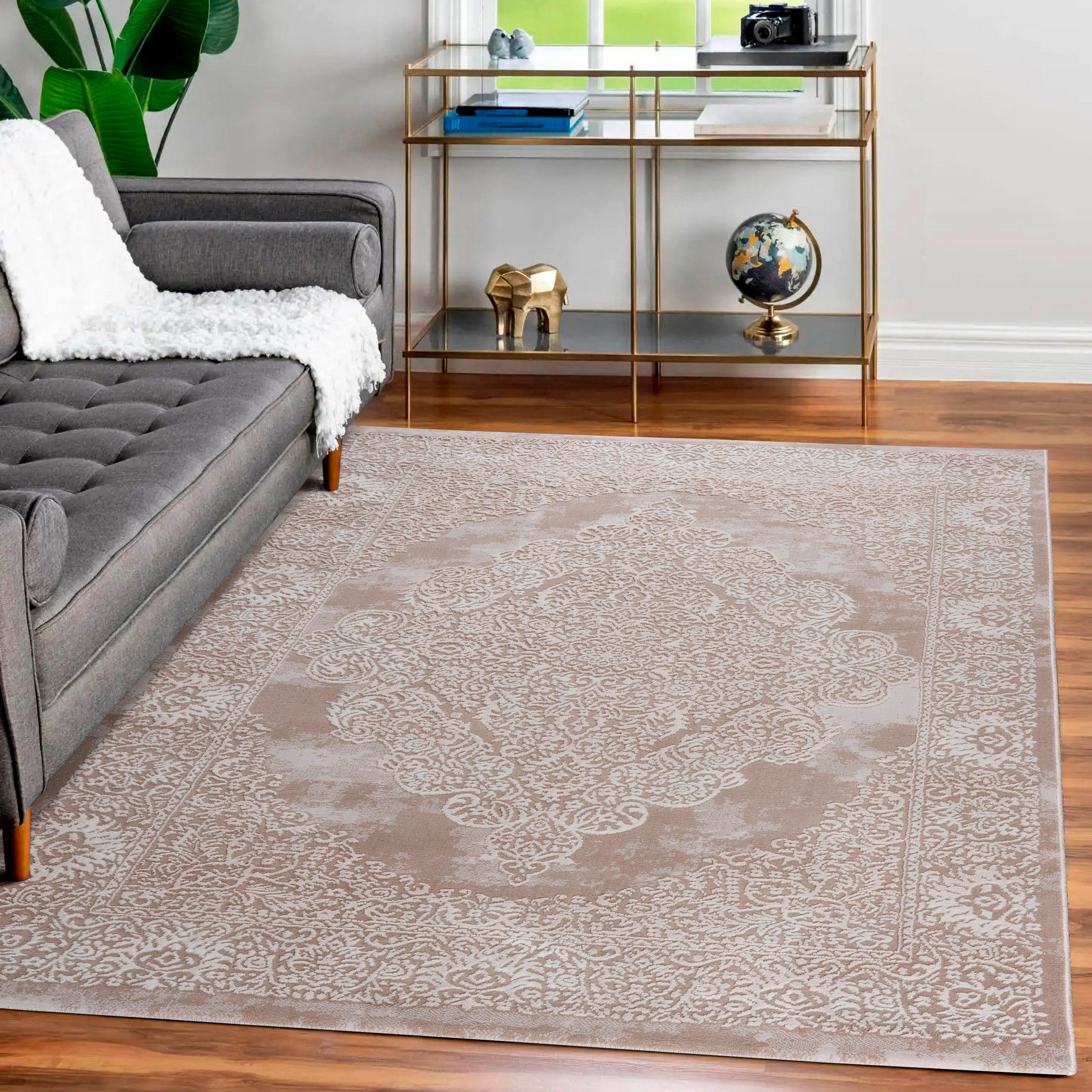 Teppich prachtvoller elegantes Sehrazat, Lexa Vintage 3D-Effekt rechteckig, 9 Design, mm, Höhe: 4000,