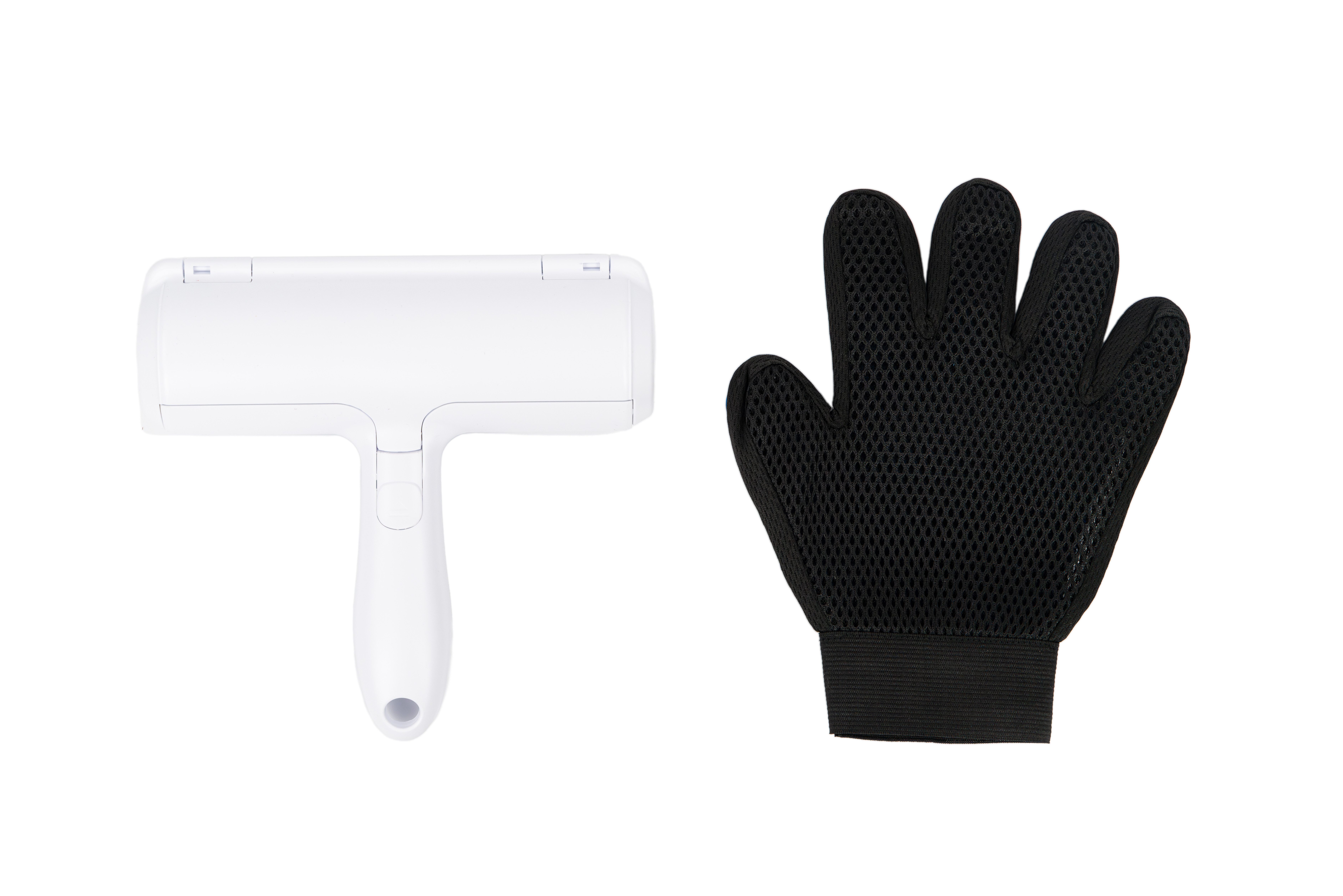Auronic Fusselroller Auroni Tierhaarroller mit Massagehandschuh, wiederverwendbar