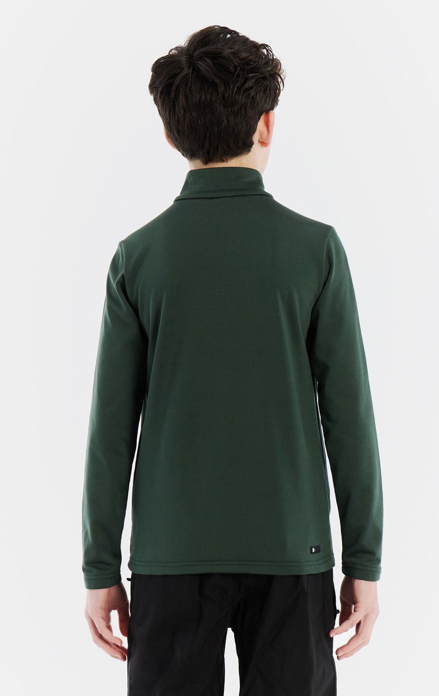 Protest Fleecepullover REWILLOWY JR 1/4 zip active top Kale green