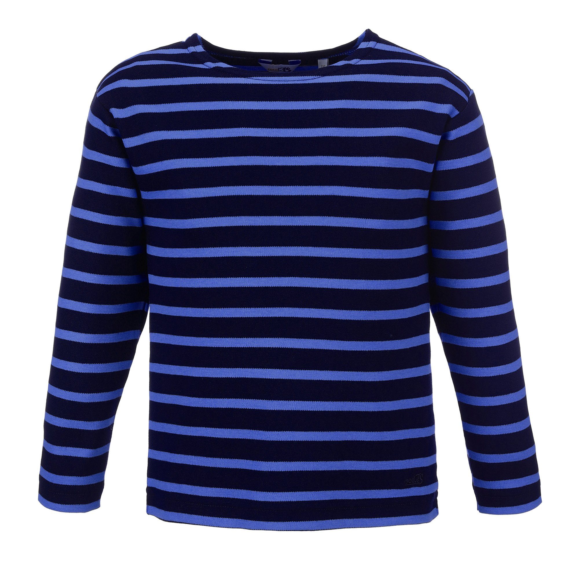 royal blau für modAS / Langarmshirt Kinder Streifen Shirt Longsleeve Bretonisches Jungen mit (76) Mädchen