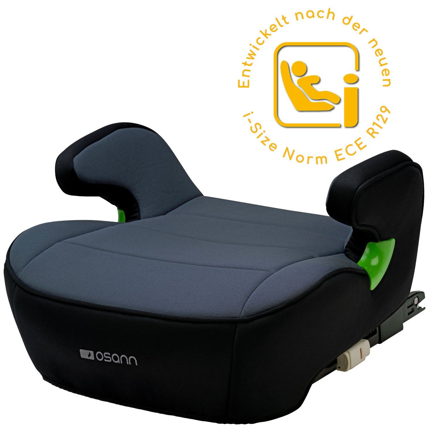 Osann Kindersitzerhöhung Junior Isofix i-Size, ab: 7 Jahren, bis: 12 Jahre, ab: 126 cm, bis: 150 cm, Sitzerhöhung Auto Kinder mit Isofix ab 126cm, Sitzschale, Booster