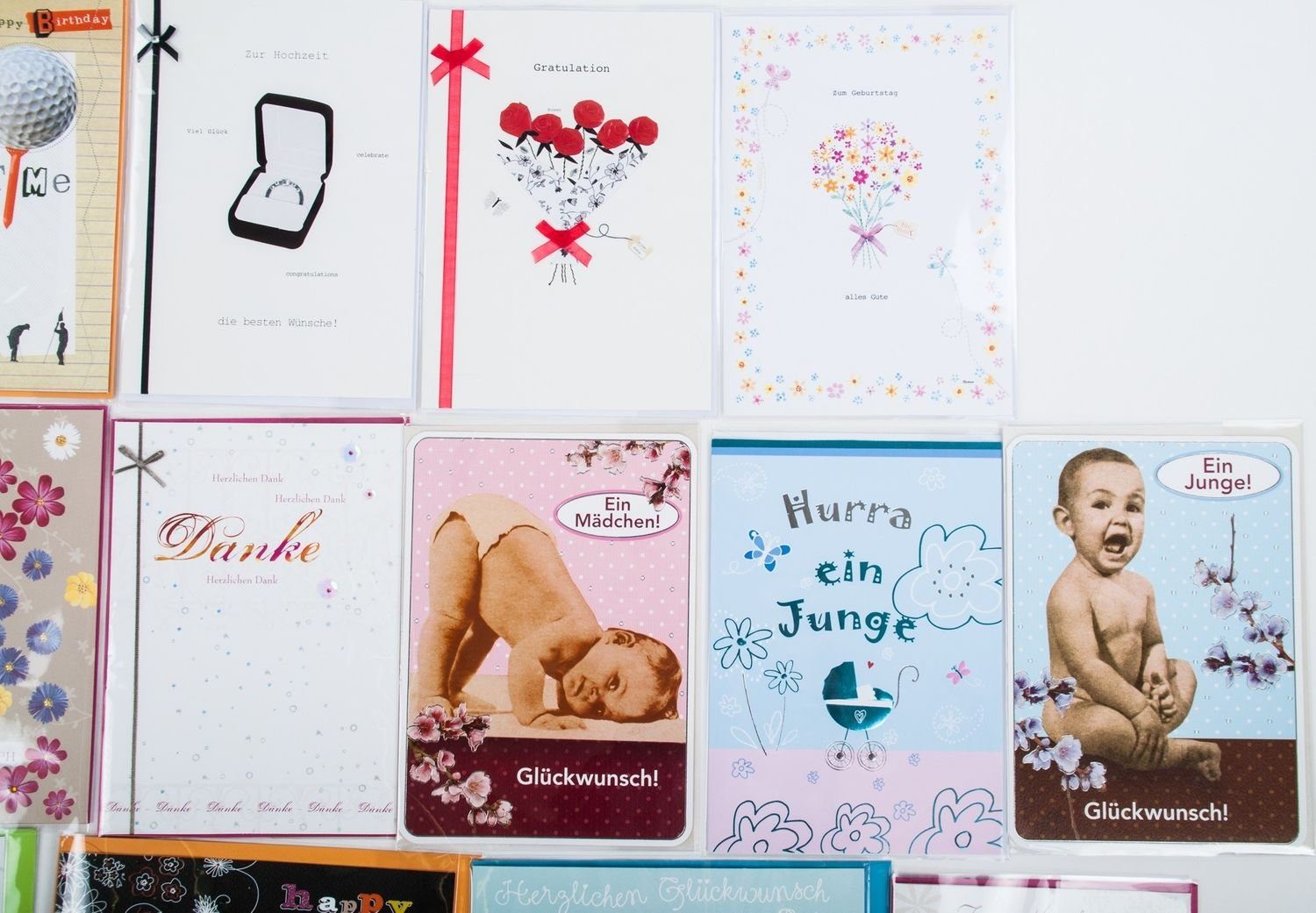 100 Glückwunschkarten Geburtstagskarten Anlässe BURI Stk Grußkarten Grußkarten diverse