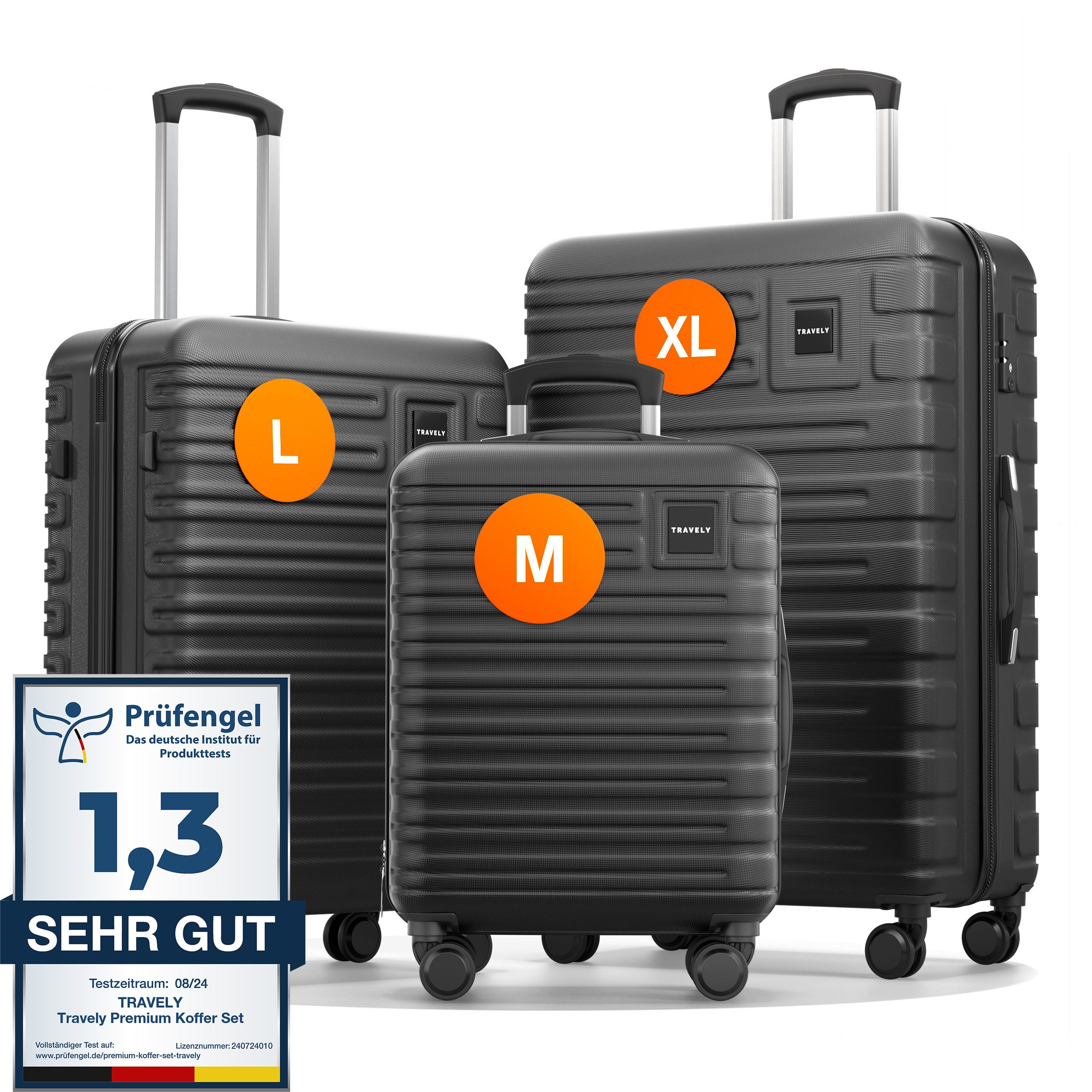 Travely Handgepäck-Trolley Polycarbonat Koffer - Reisekoffer, günstig online kaufen
