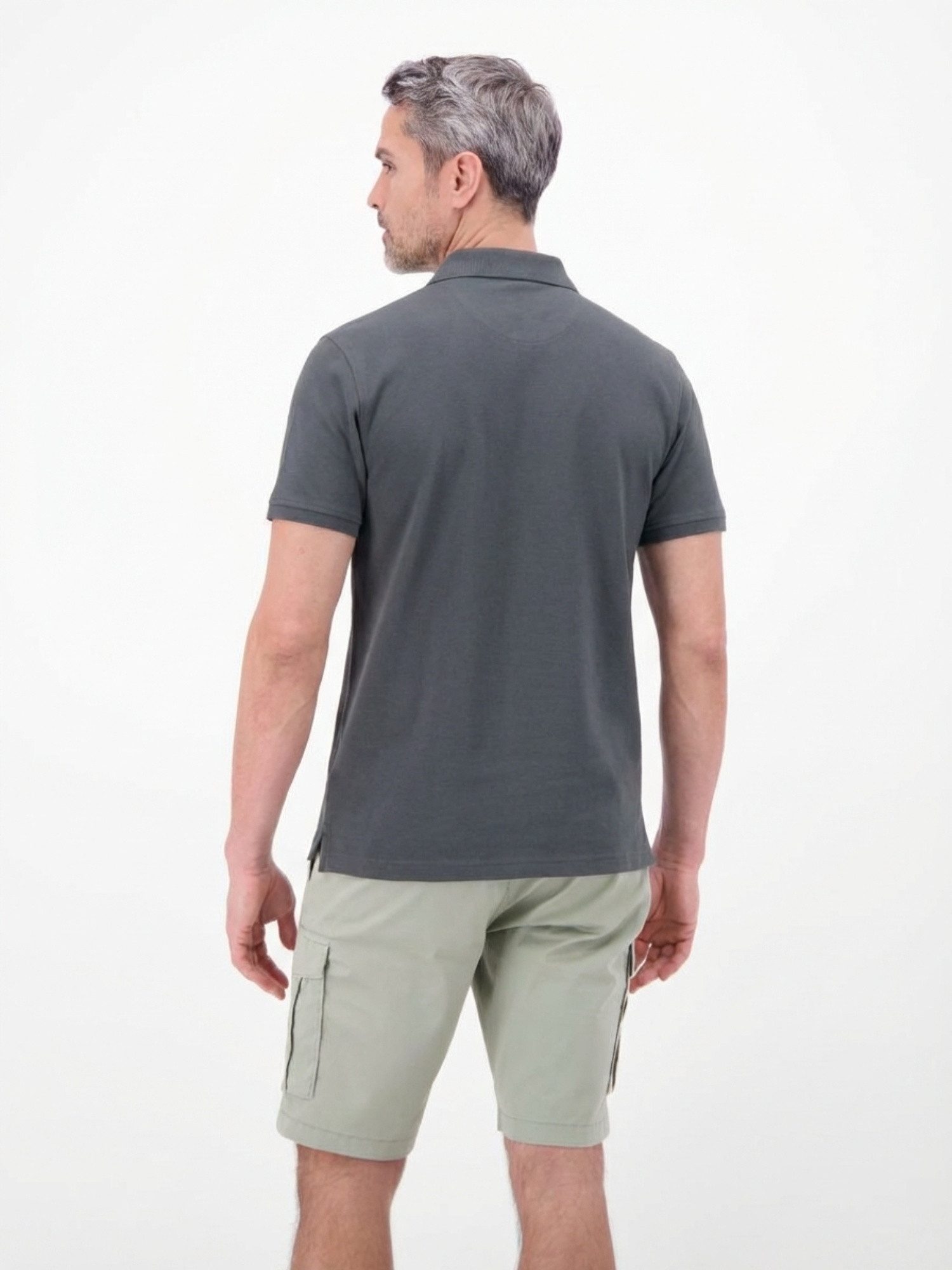 LERROS Poloshirt Poloshirt, COOL & DRY und Logo-Stitch Trocknet schnell, angenehm kühl, pflegeleicht, kurzarm, einfarbig