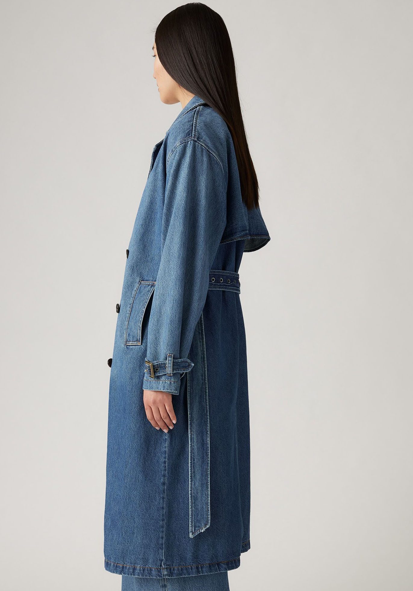Levi's® Trenchcoat SPADE TRENCH mit Gürtelschlaufen