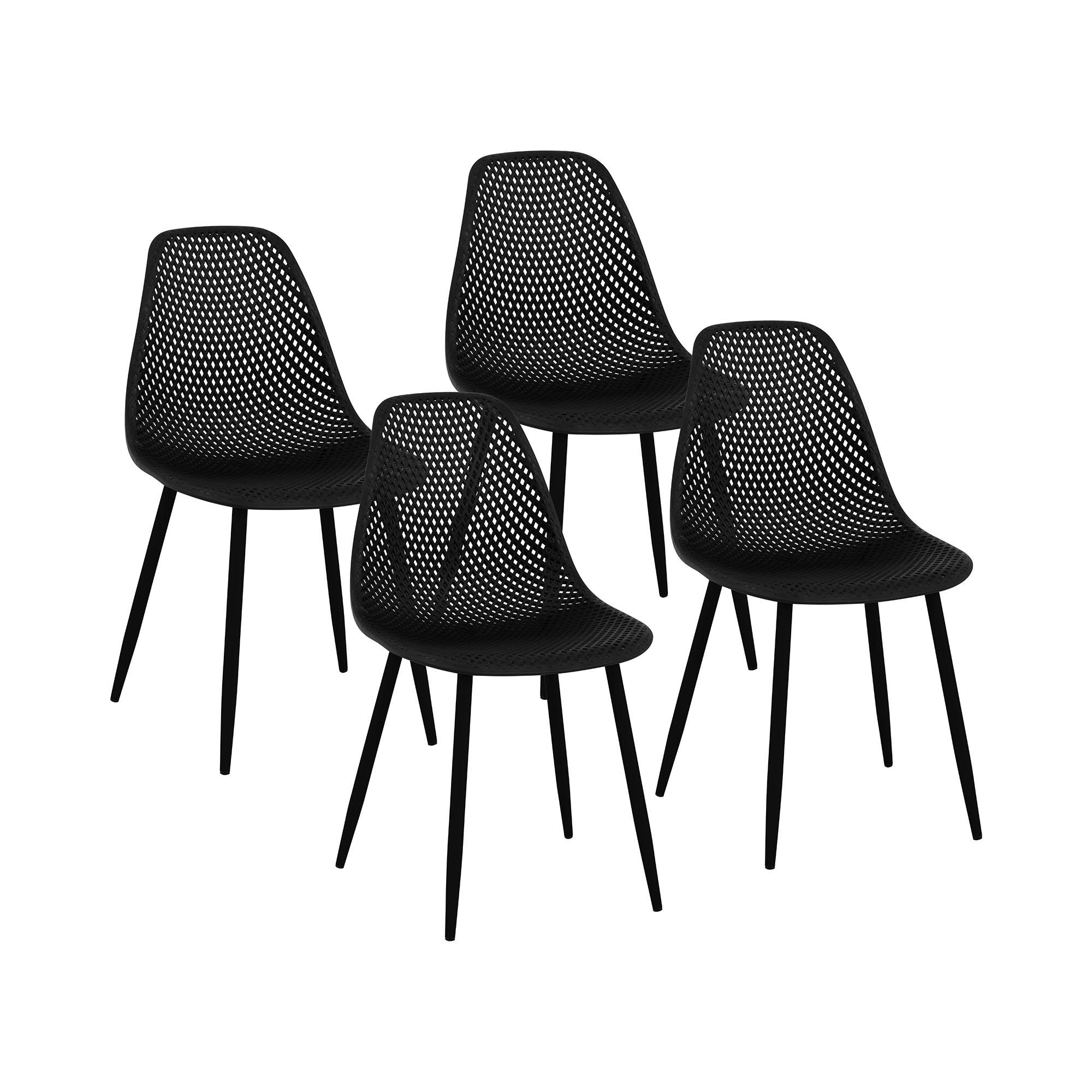 Fromm&Starck Esszimmerstuhl 4er Set Lehnstuhl Stahlbeine günstig online kaufen