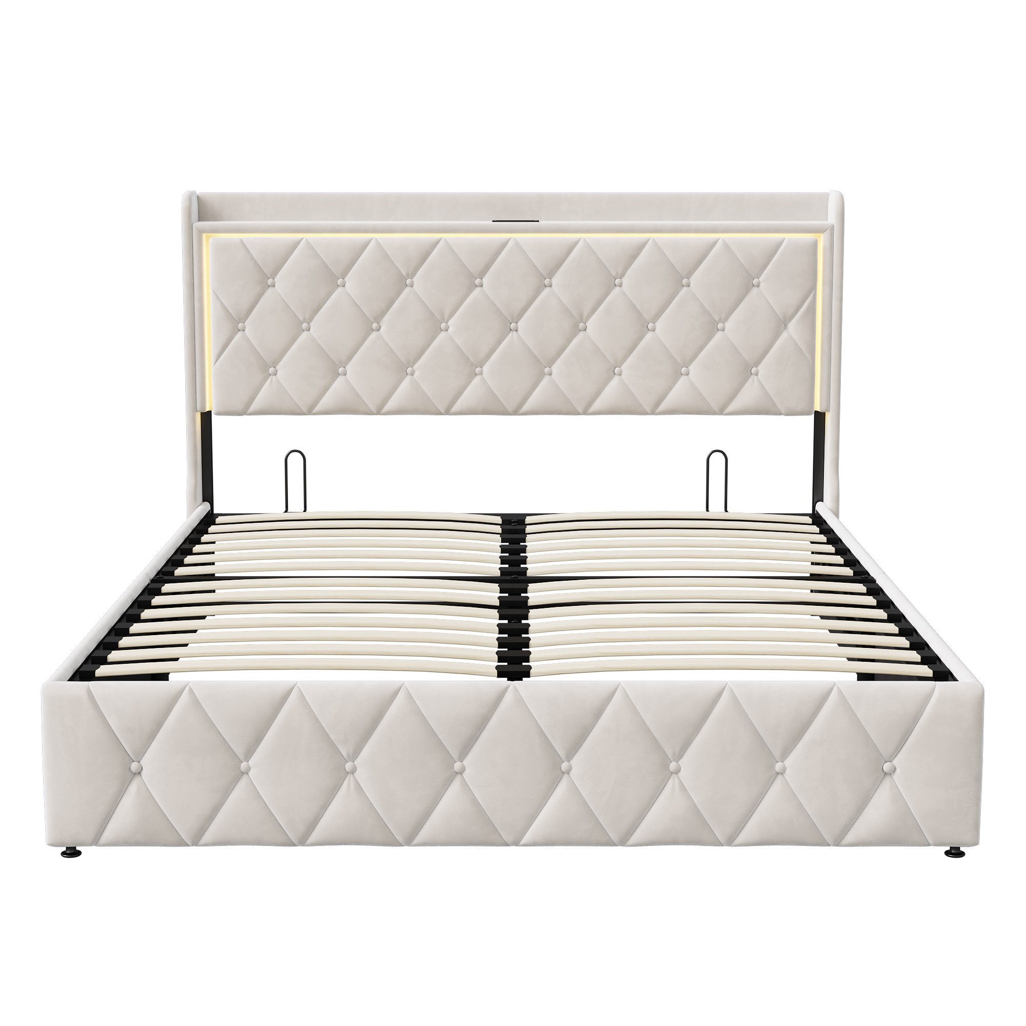 Furnishings Home Polsterbett Stauraumbett Doppelbett (1-tlg. günstig online kaufen