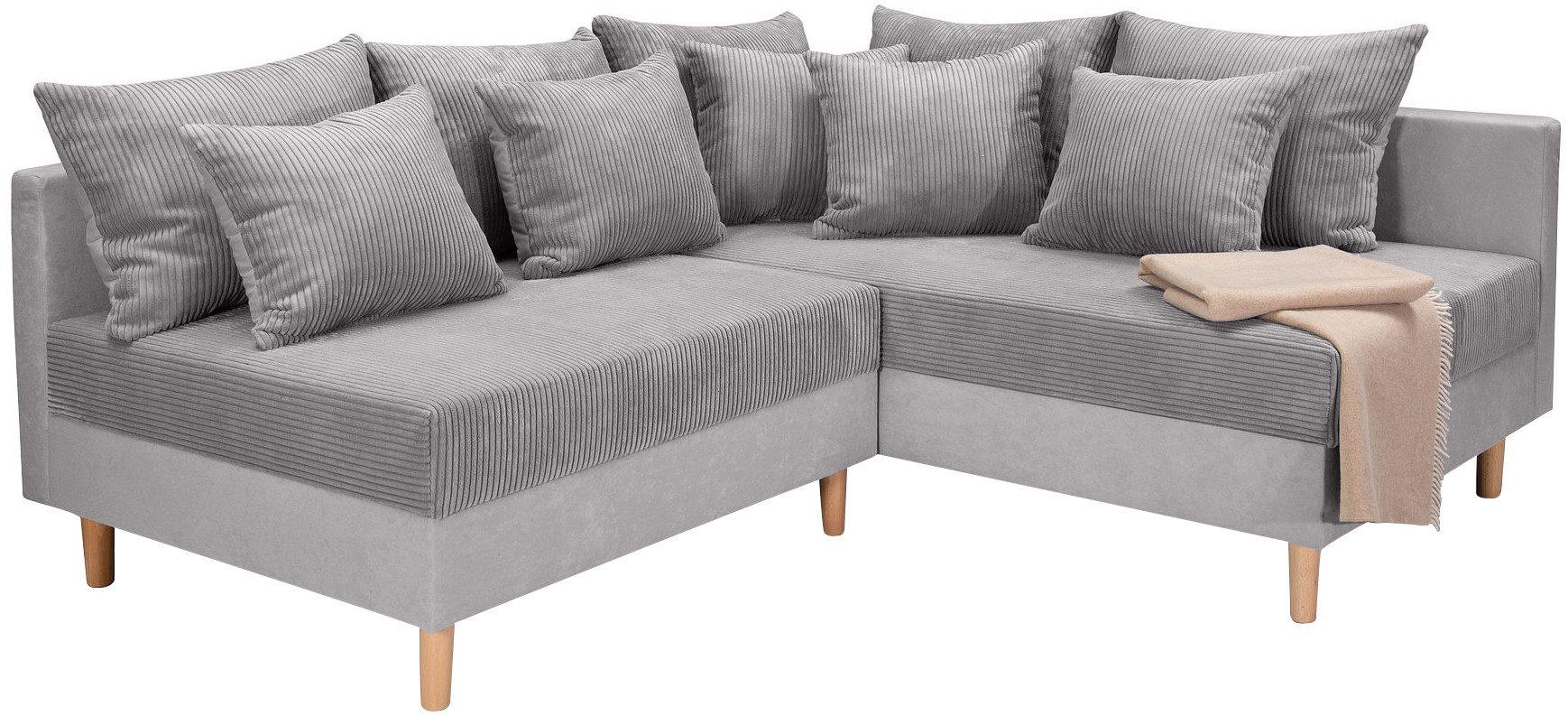 COLLECTION AB Ecksofa L-Form, Ecksofa,Ottomane rechte Seite montierbar,Komf günstig online kaufen