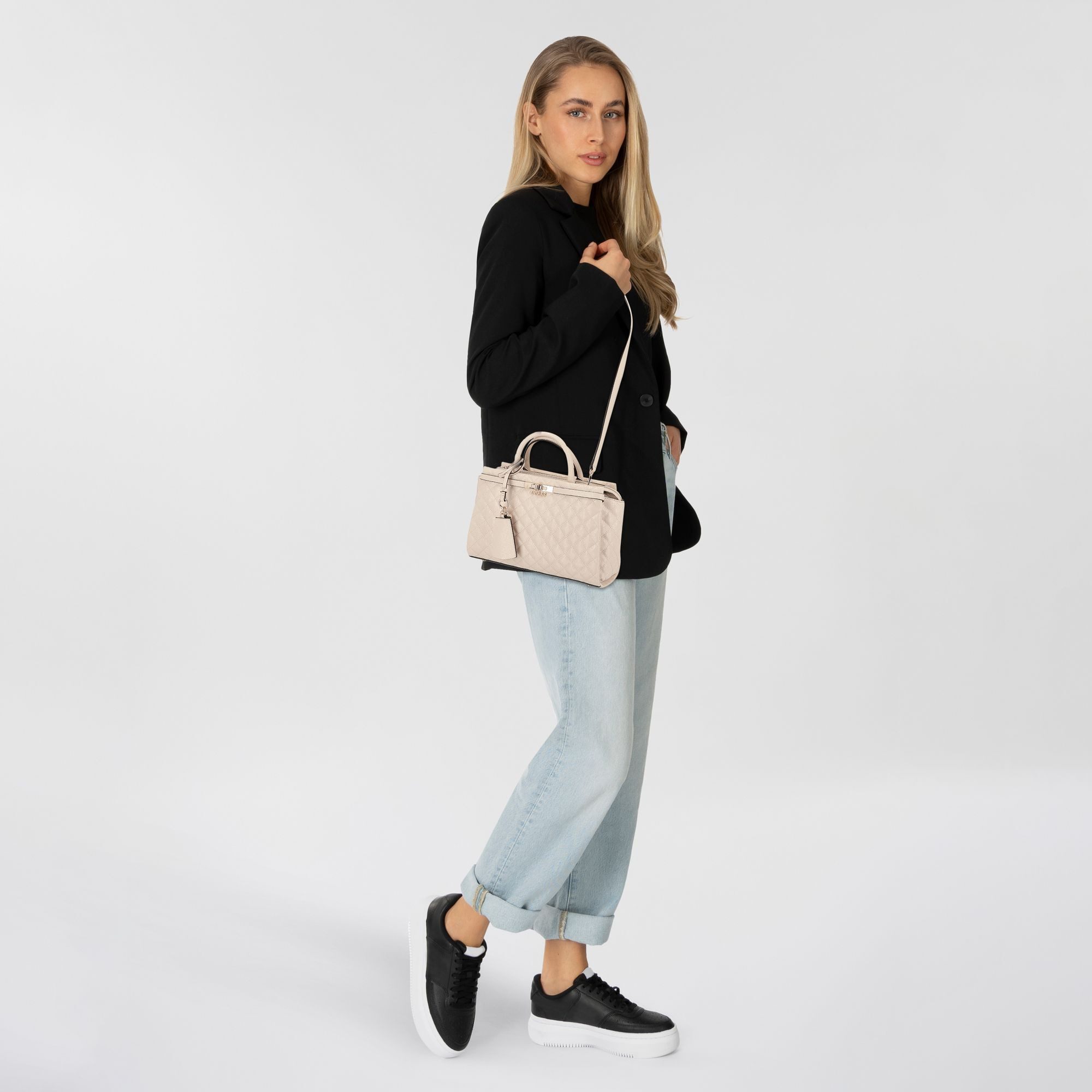 Guess Schultertasche Idra, Polyurethan günstig online kaufen