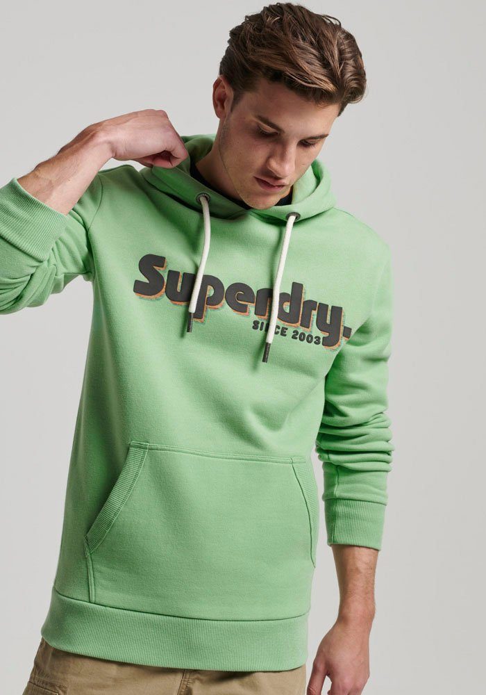 Superdry Kapuzensweatshirt TERRAIN LOGO CLASSIC HOODIE Soft Green