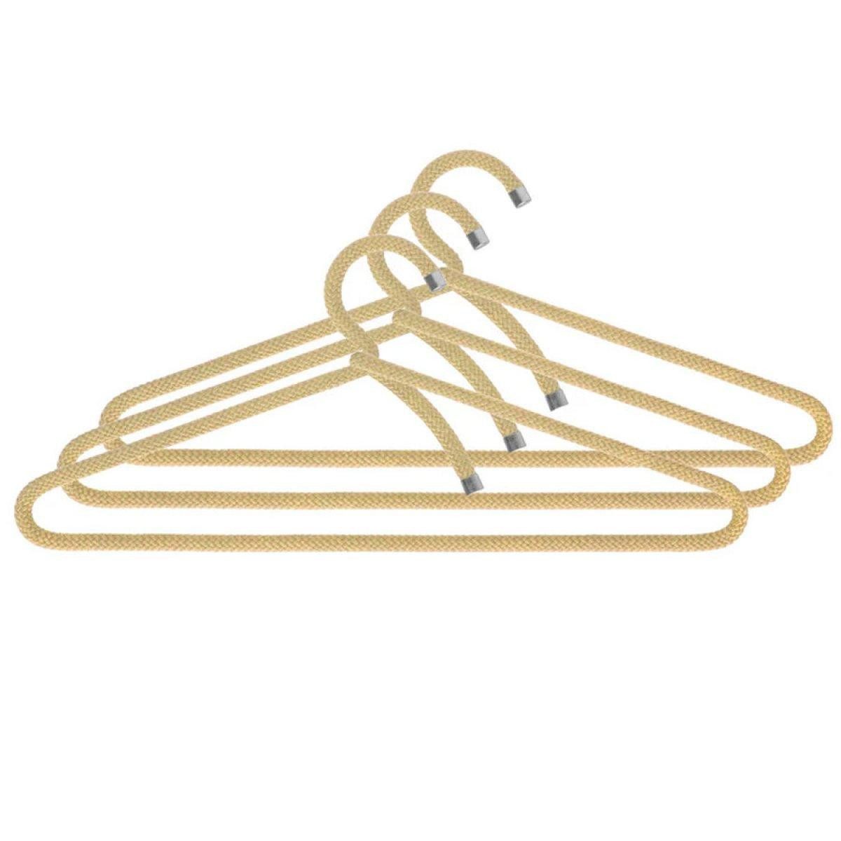 Peppermint Products Garderobenhaken Products Kleiderbügel Rope Hanger Sand (3er-Set)