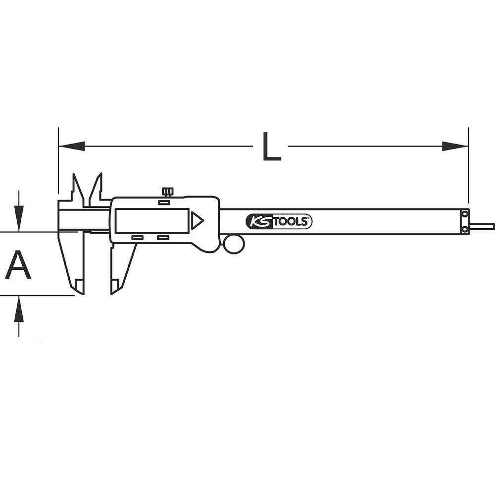 KS Messschieber Digital-Messschieber 0-150 mm Tools