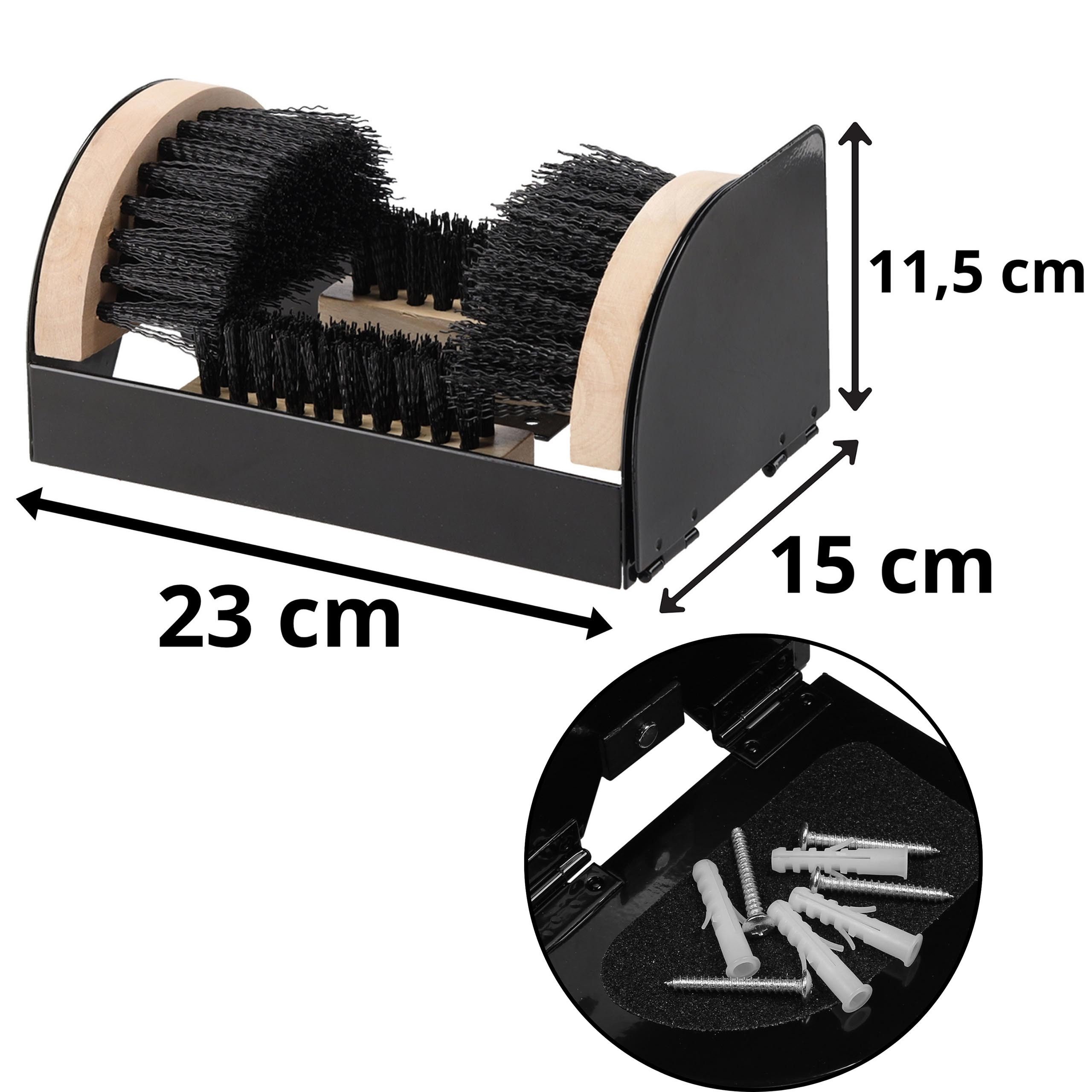 Sarcia.eu Schuhputzbürste Schuhbürste, Schuhputzbürste, Fußmatte – 23 × 15 × 11,5 cm